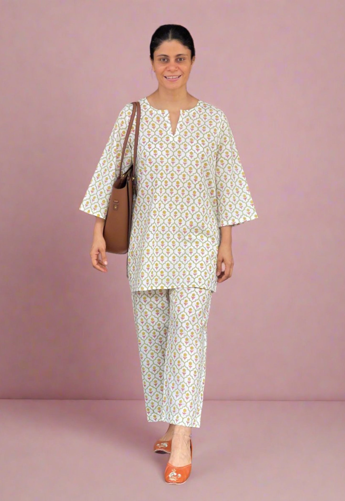 Handblock Printed Cotton Co-ord Set