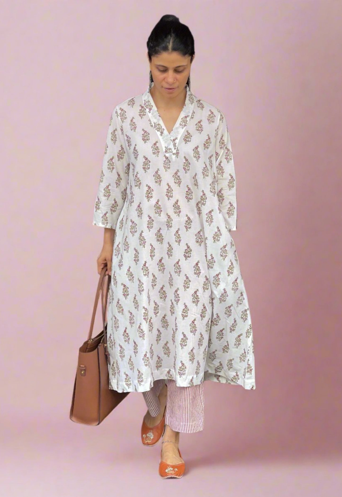 Handblock Printed Cotton Kurta