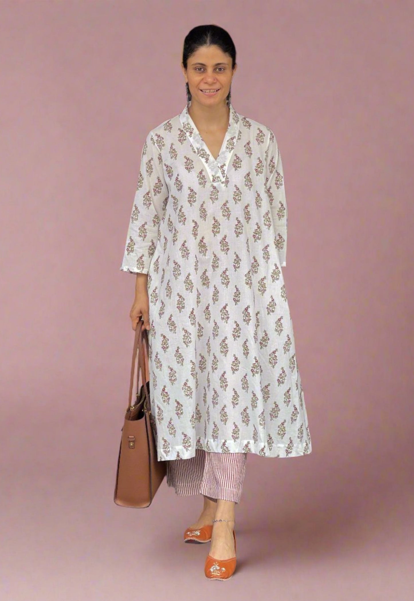 Handblock Printed Cotton Kurta
