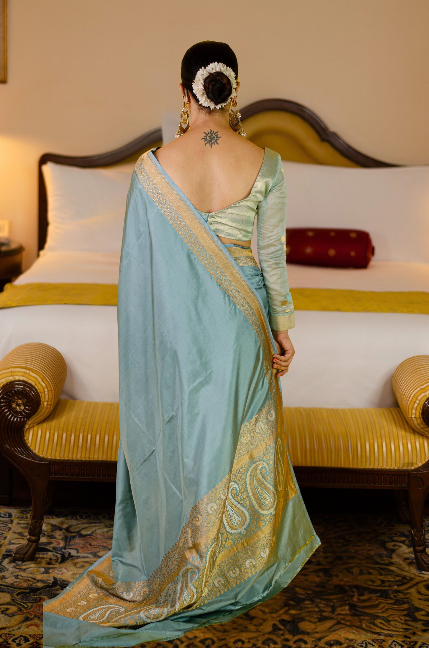 Handloom Kadwa Katan Banarasi Silk Saree