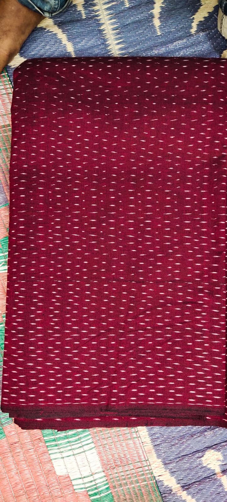 Double Woven handloom Traditional Indori Bootis Muslin Chanderi Saree.