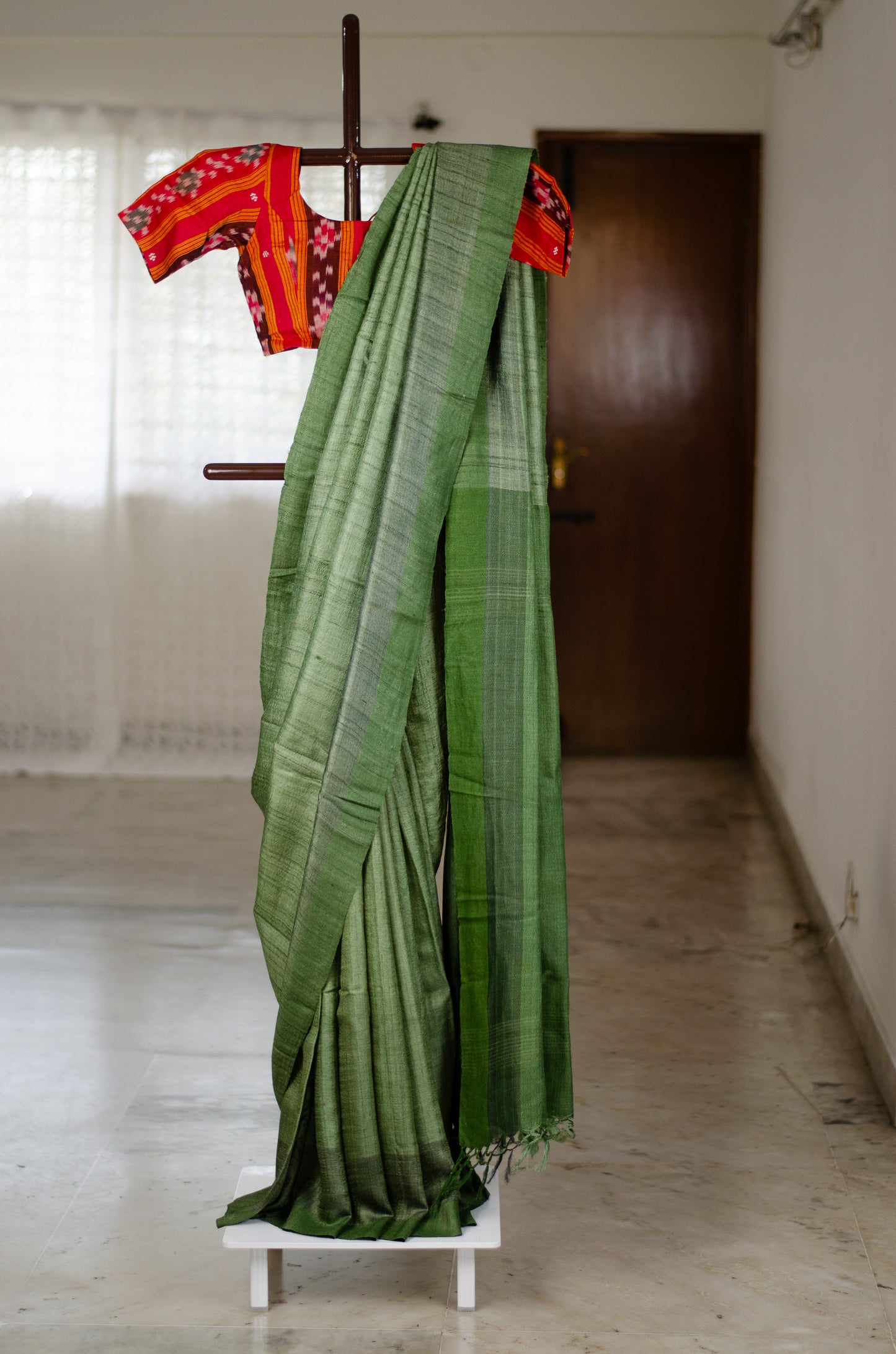 Handloom Desi Tussar Silk Saree
