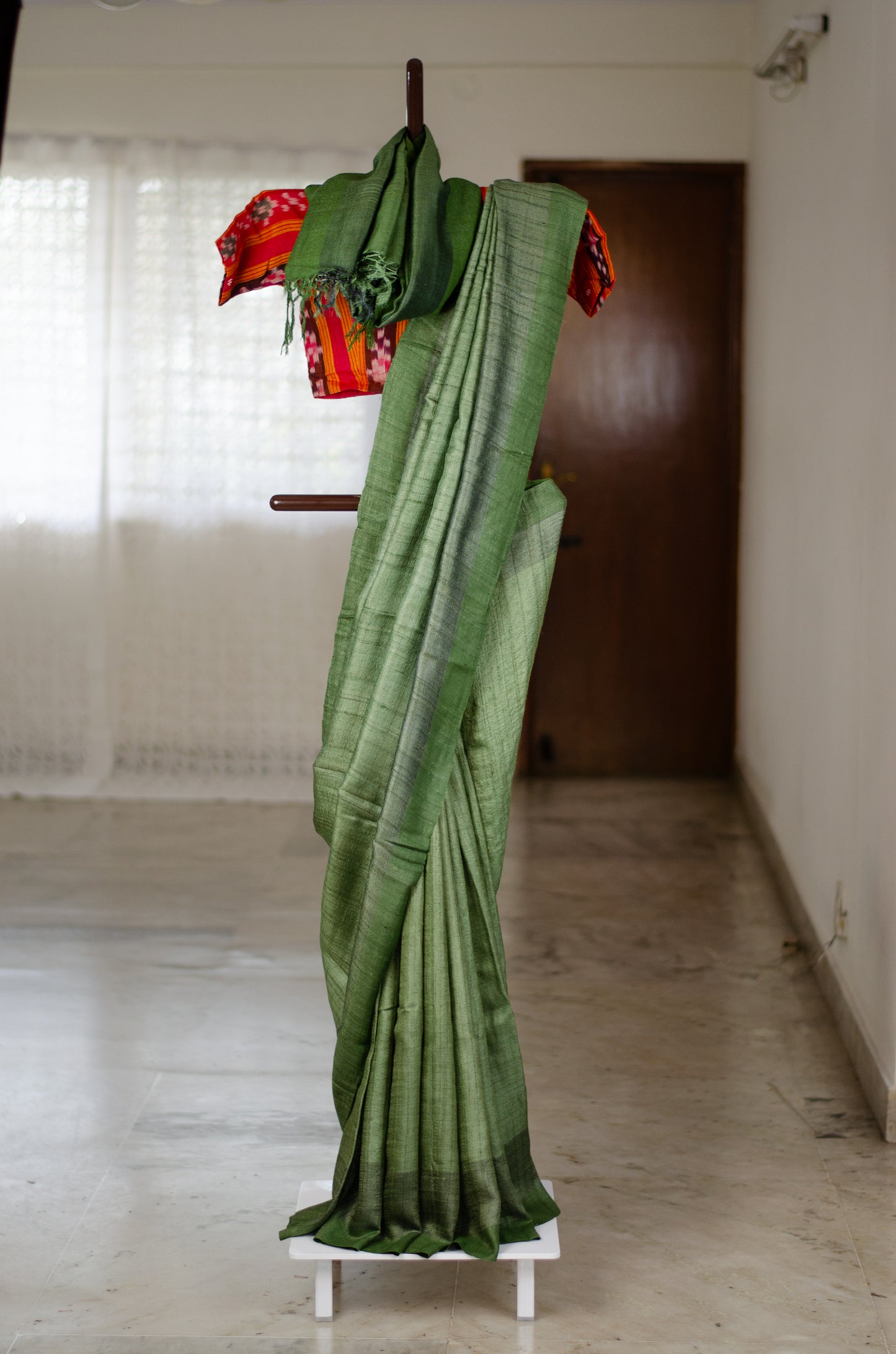 Handloom Desi Tussar Silk Saree