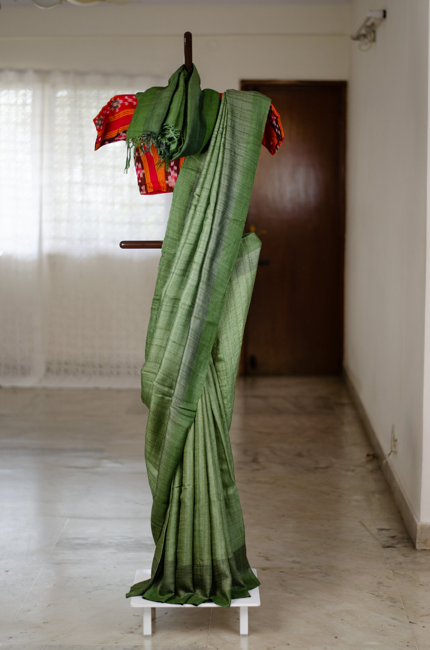 Handloom Desi Tussar Silk Saree