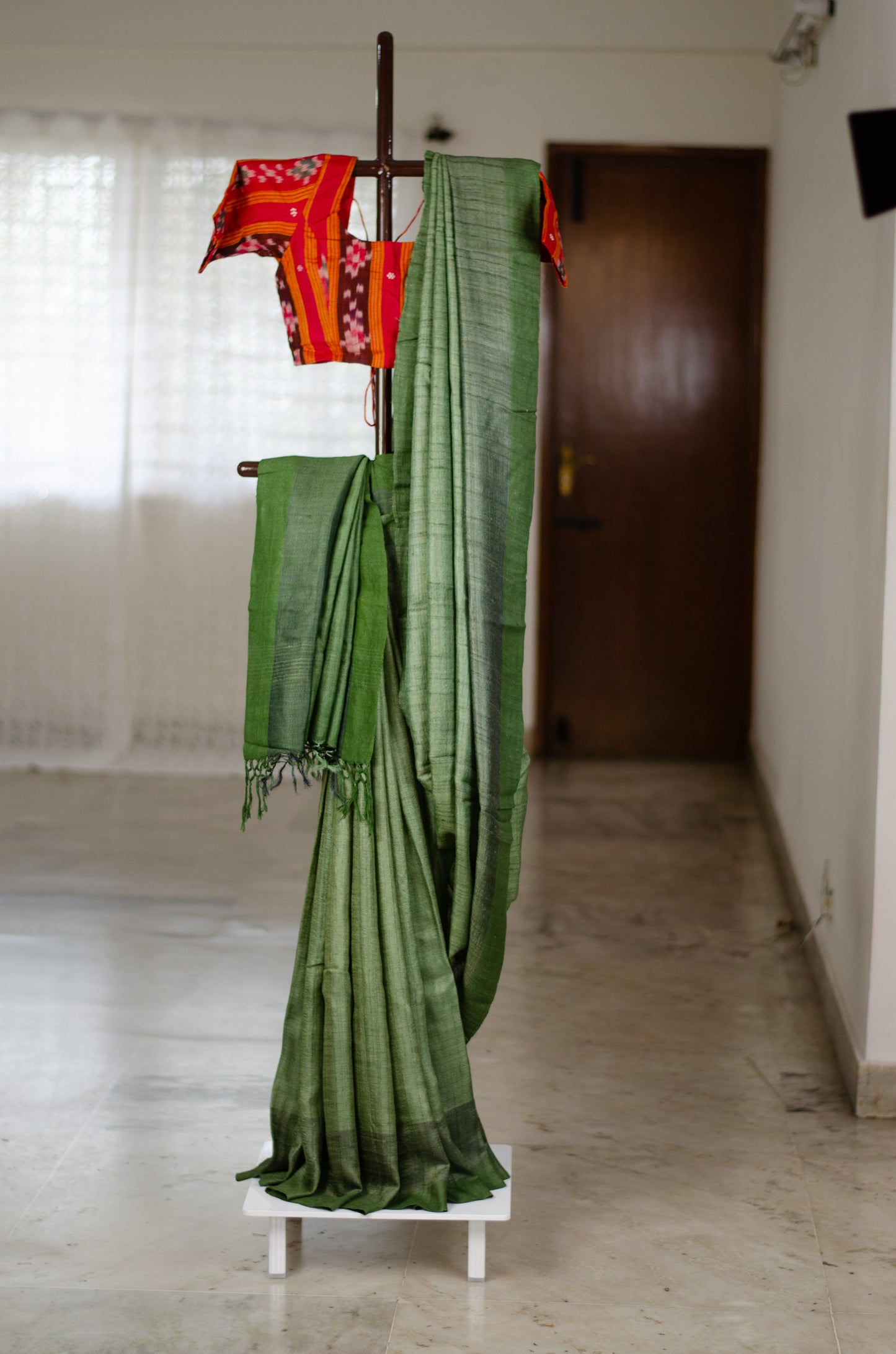 Handloom Desi Tussar Silk Saree