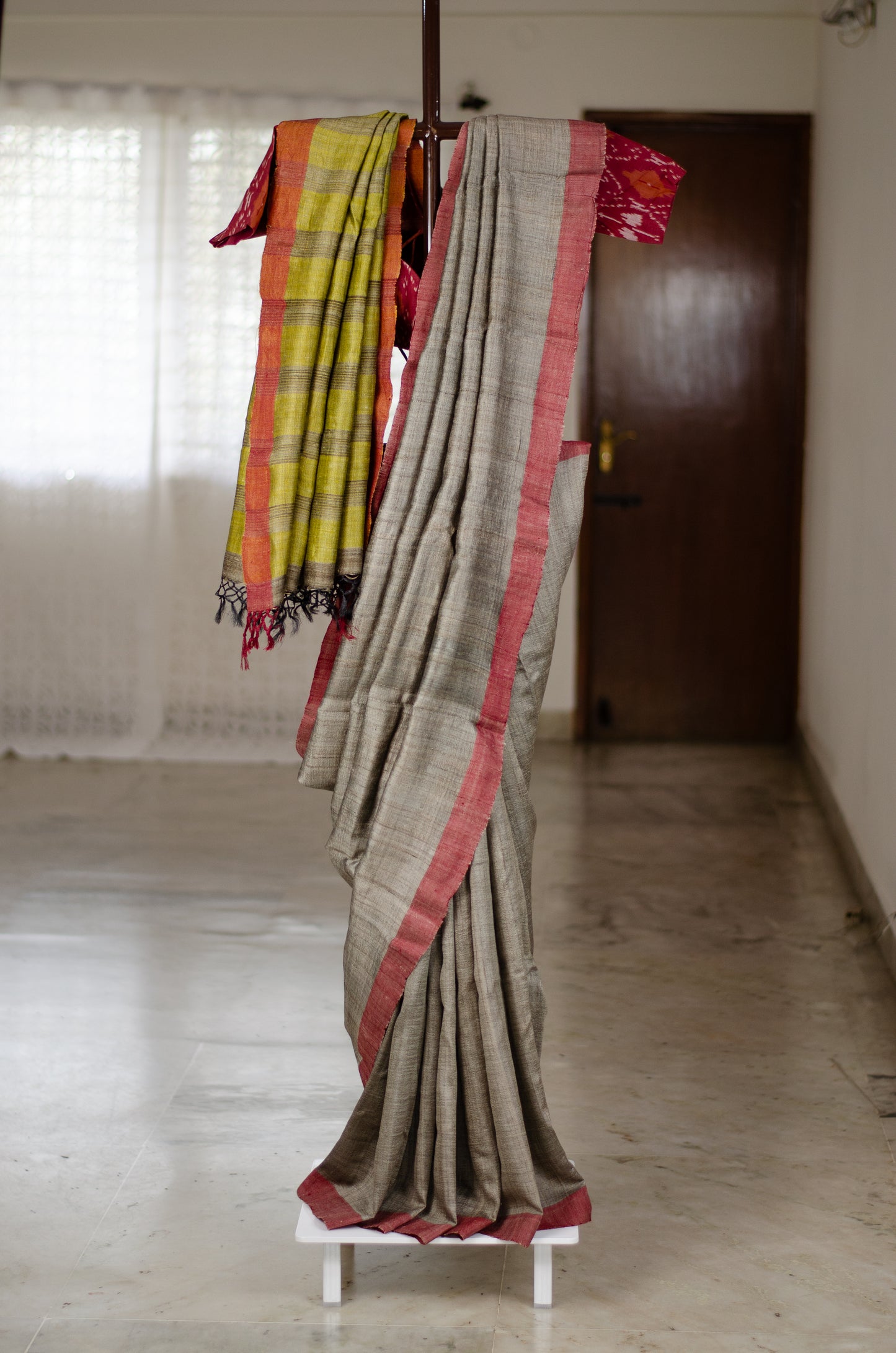 Handloom Desi Tussar Silk Saree