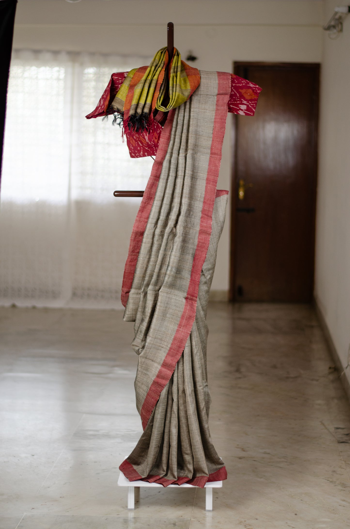 Handloom Desi Tussar Silk Saree