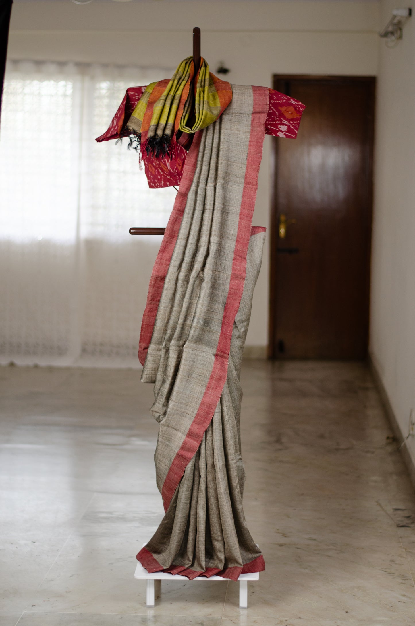 Handloom Desi Tussar Silk Saree