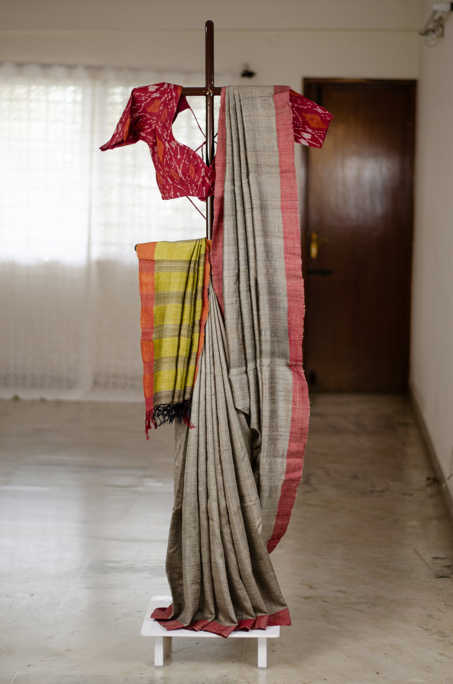 Handloom Desi Tussar Silk Saree