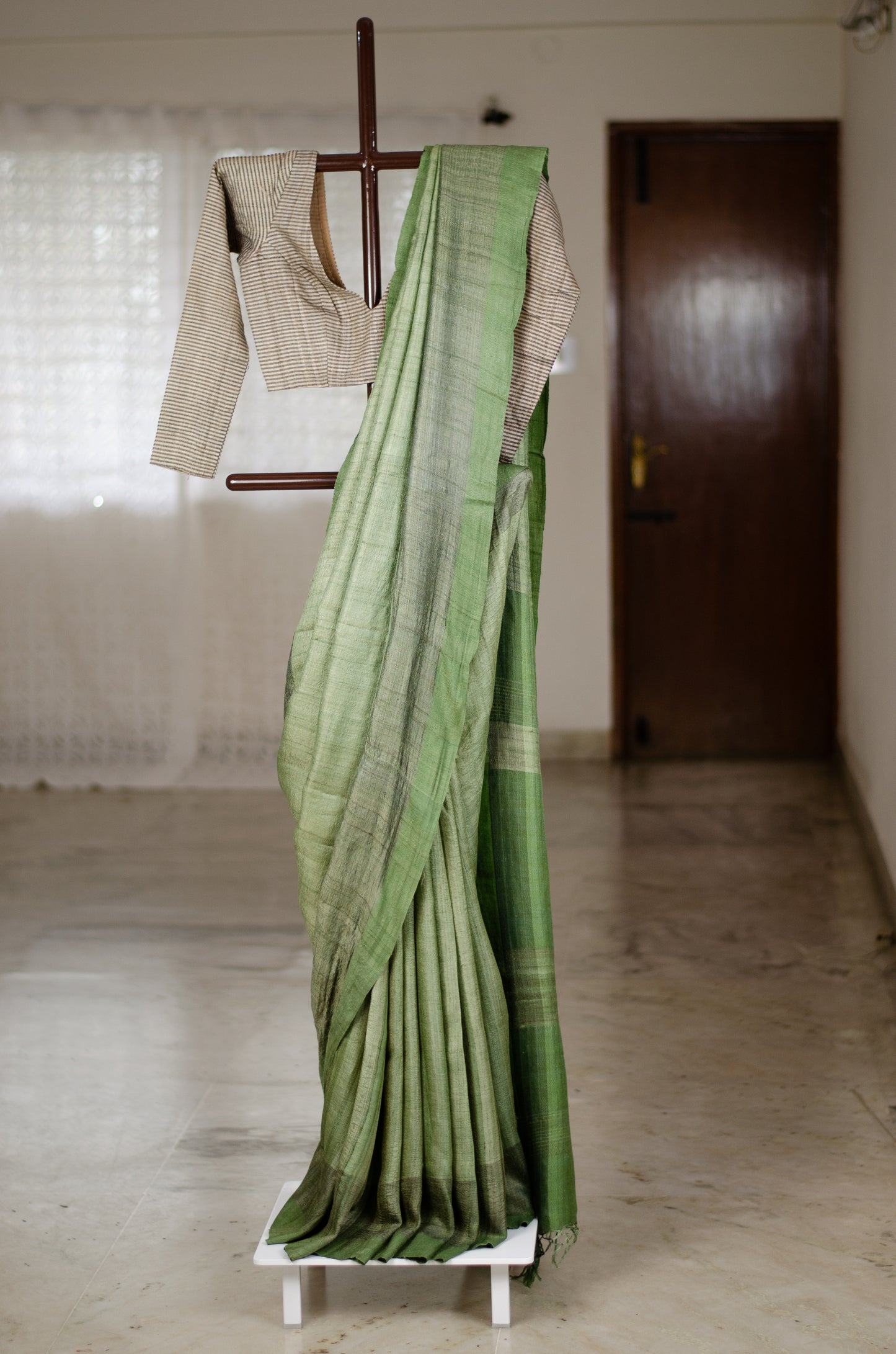 Handloom Desi Tussar Silk Saree