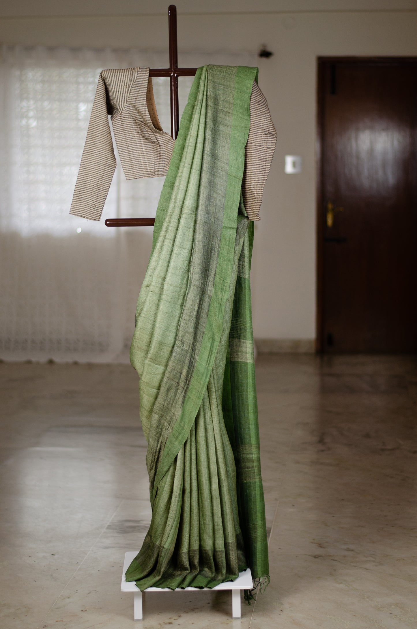 Handloom Desi Tussar Silk Saree