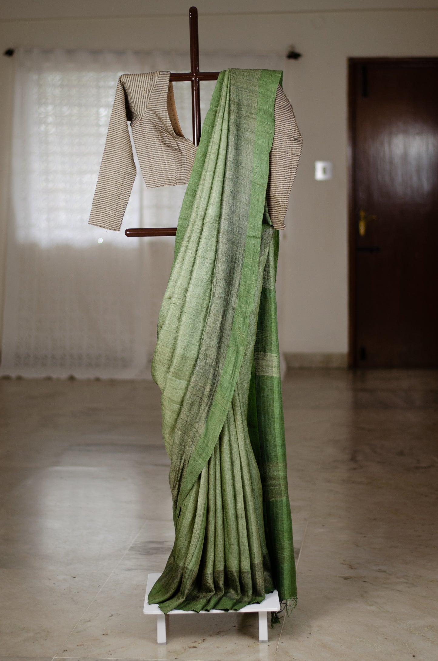 Handloom Desi Tussar Silk Saree