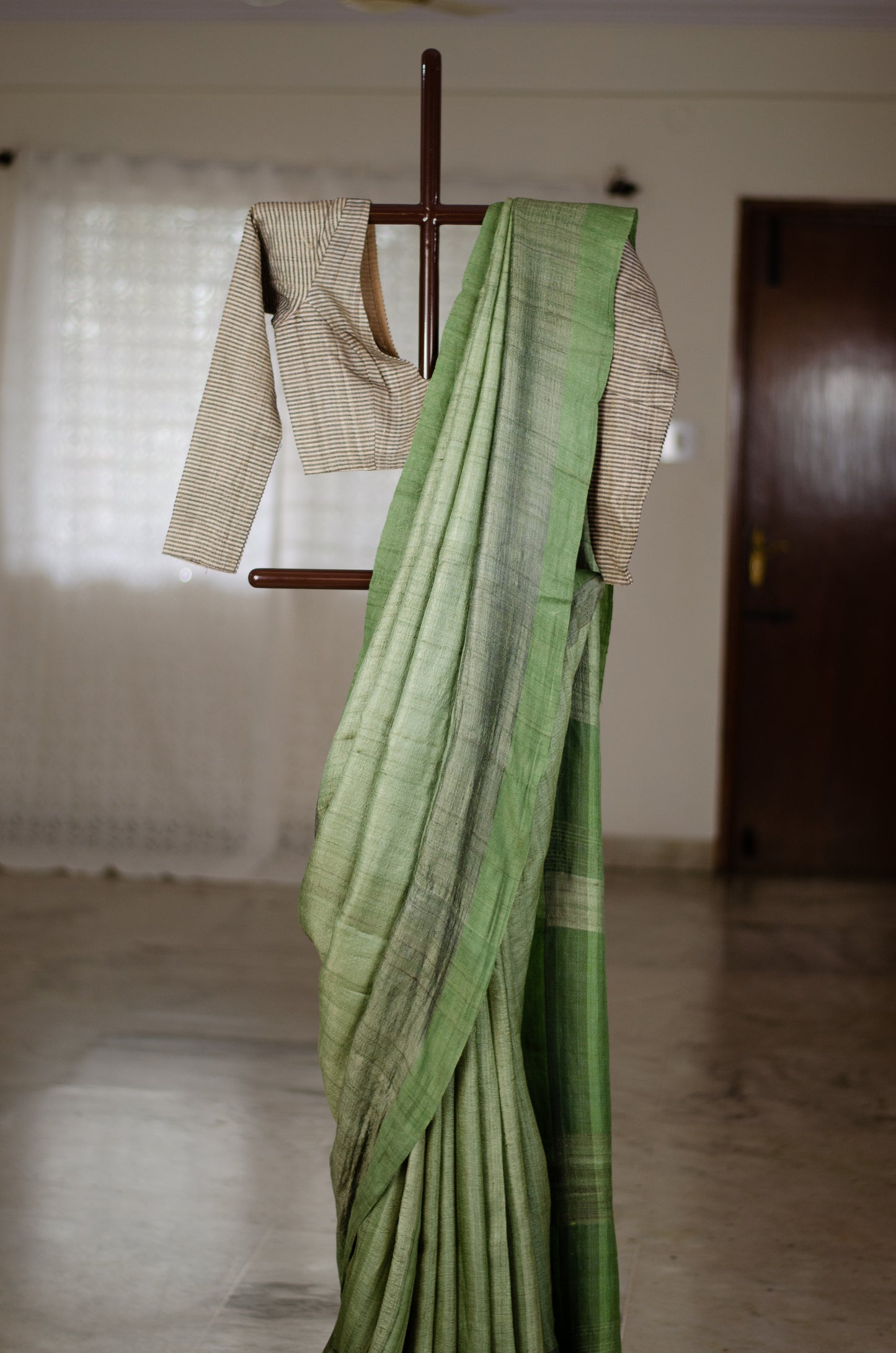 Handloom Desi Tussar Silk Saree