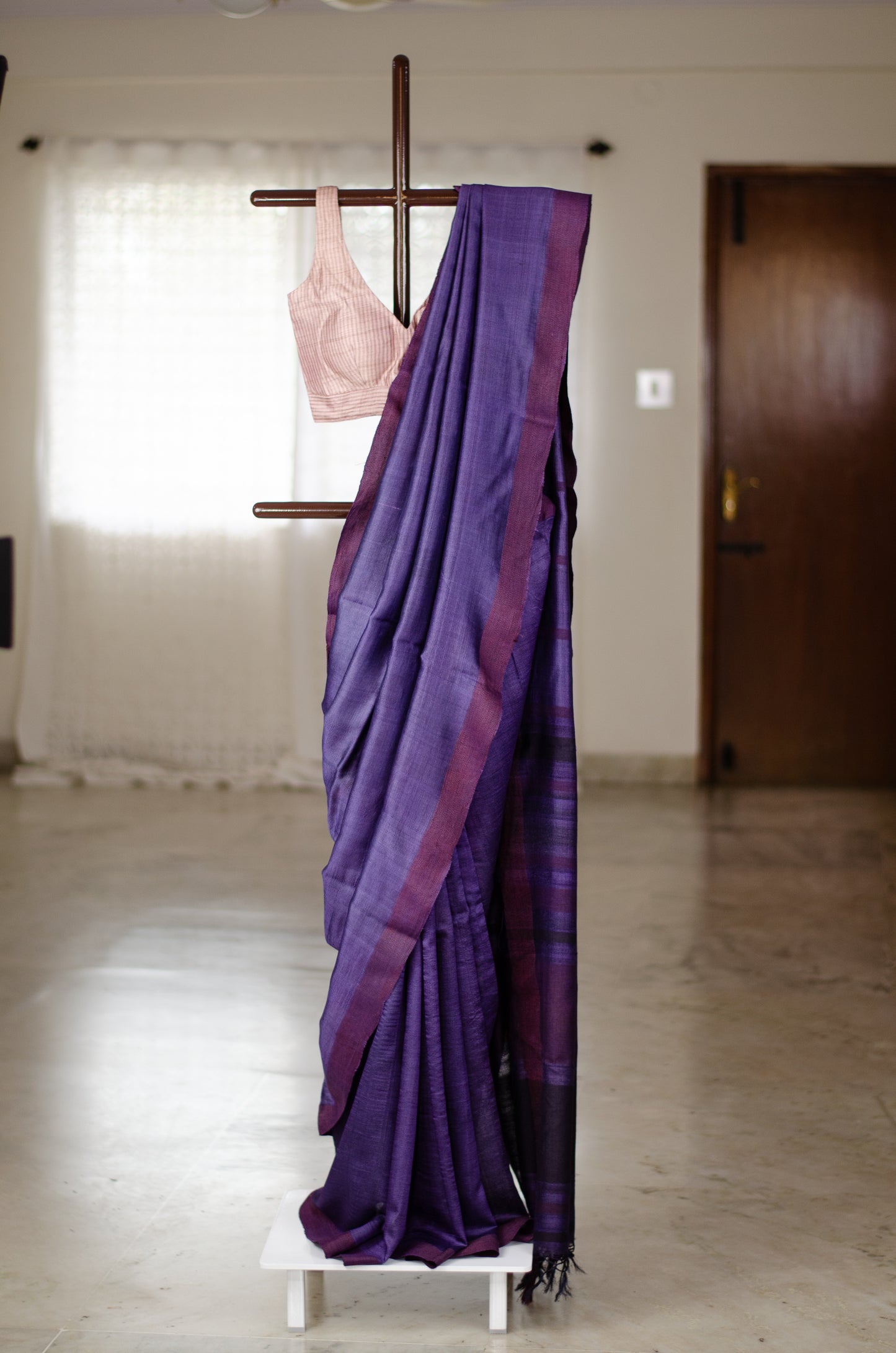 Handloom Desi Tussar Silk Saree