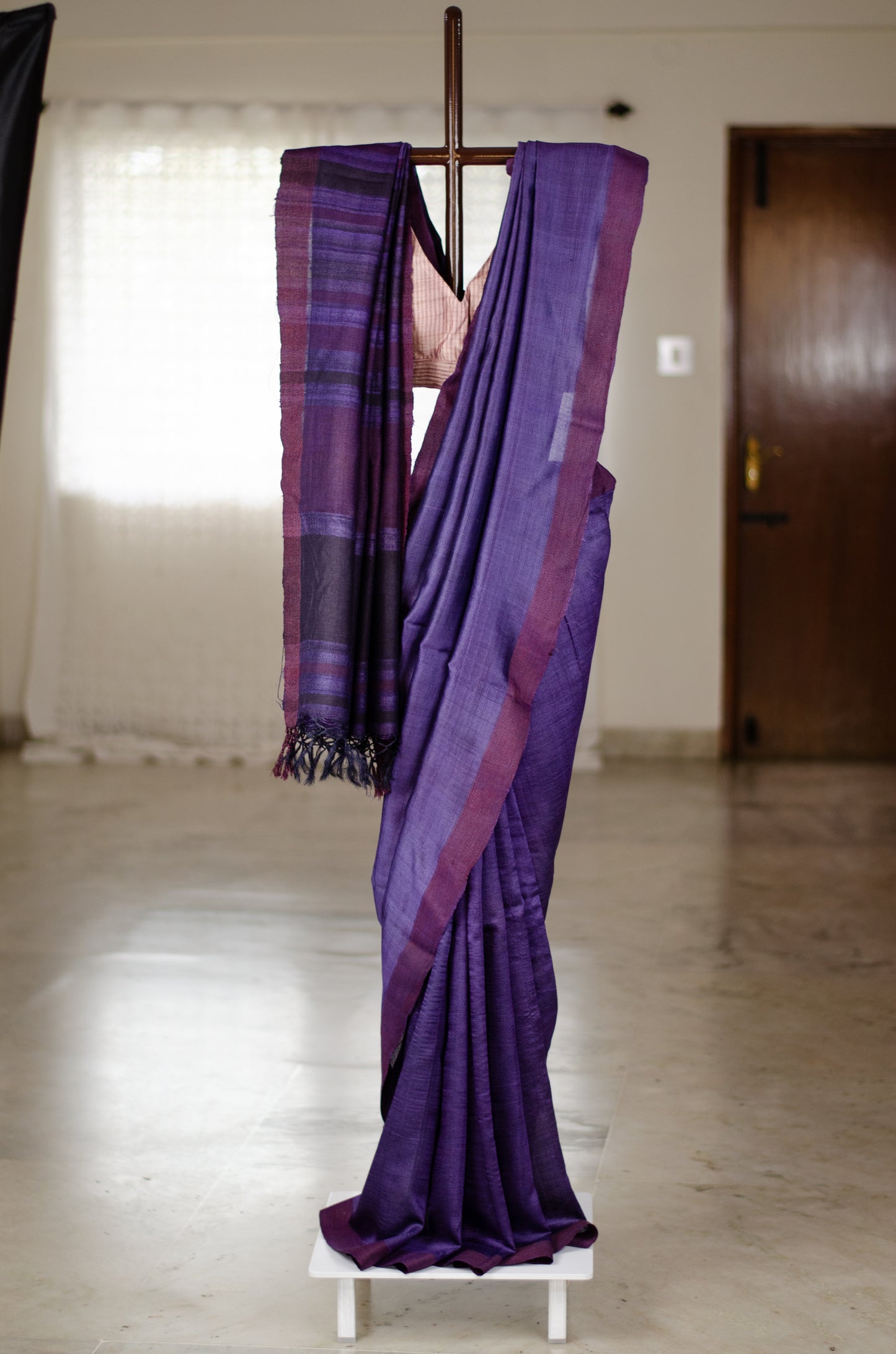 Handloom Desi Tussar Silk Saree