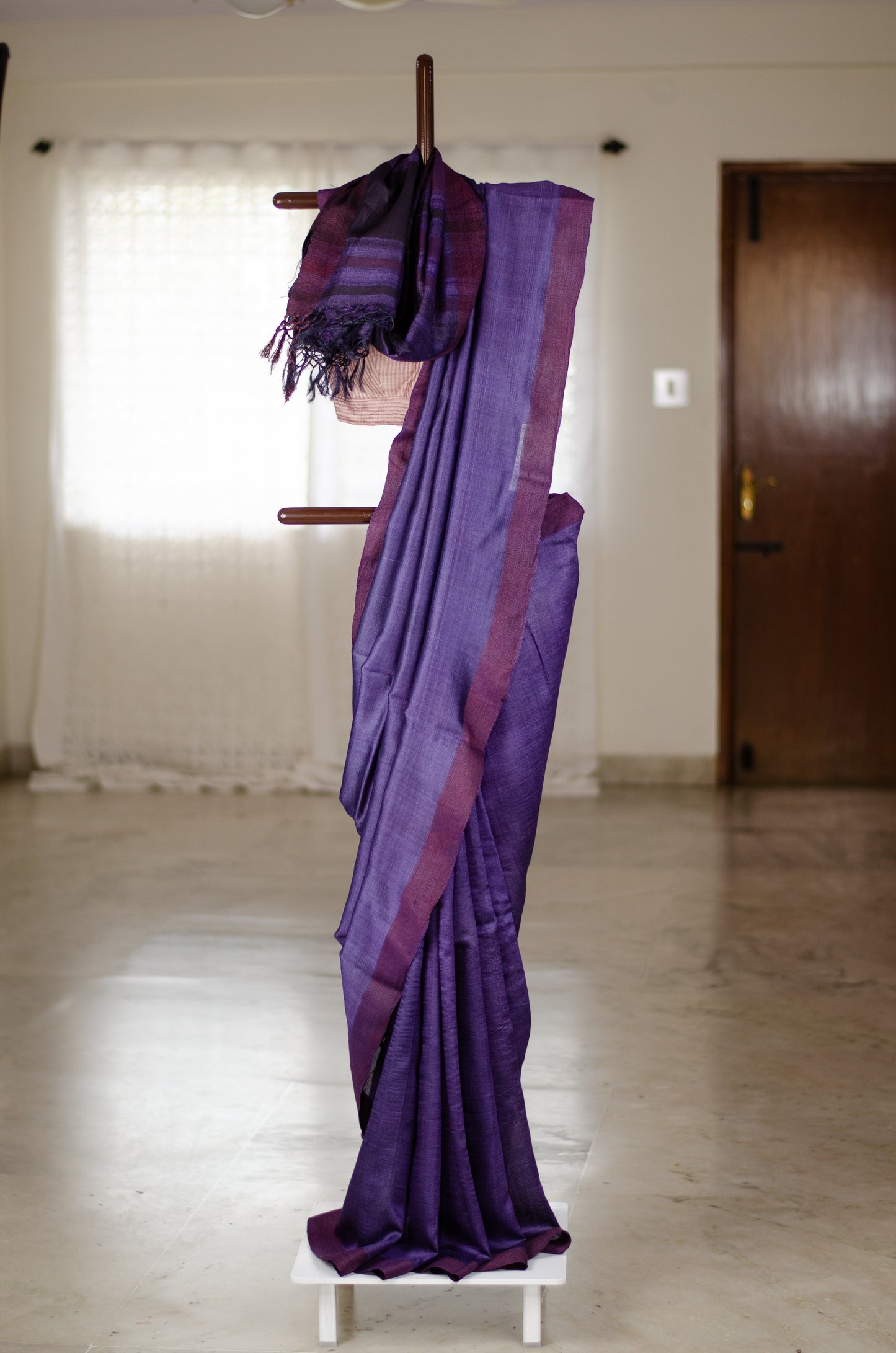 Handloom Desi Tussar Silk Saree