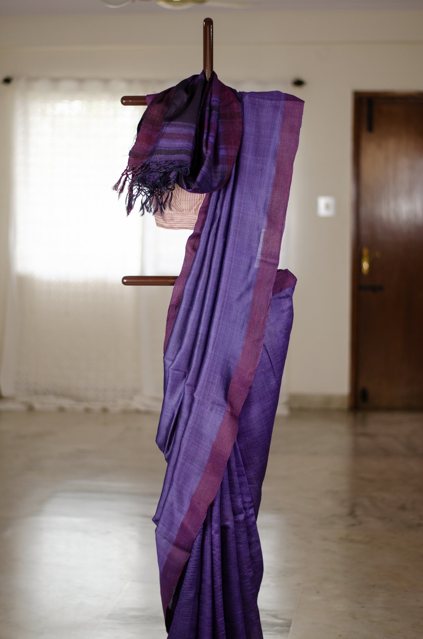 Handloom Desi Tussar Silk Saree
