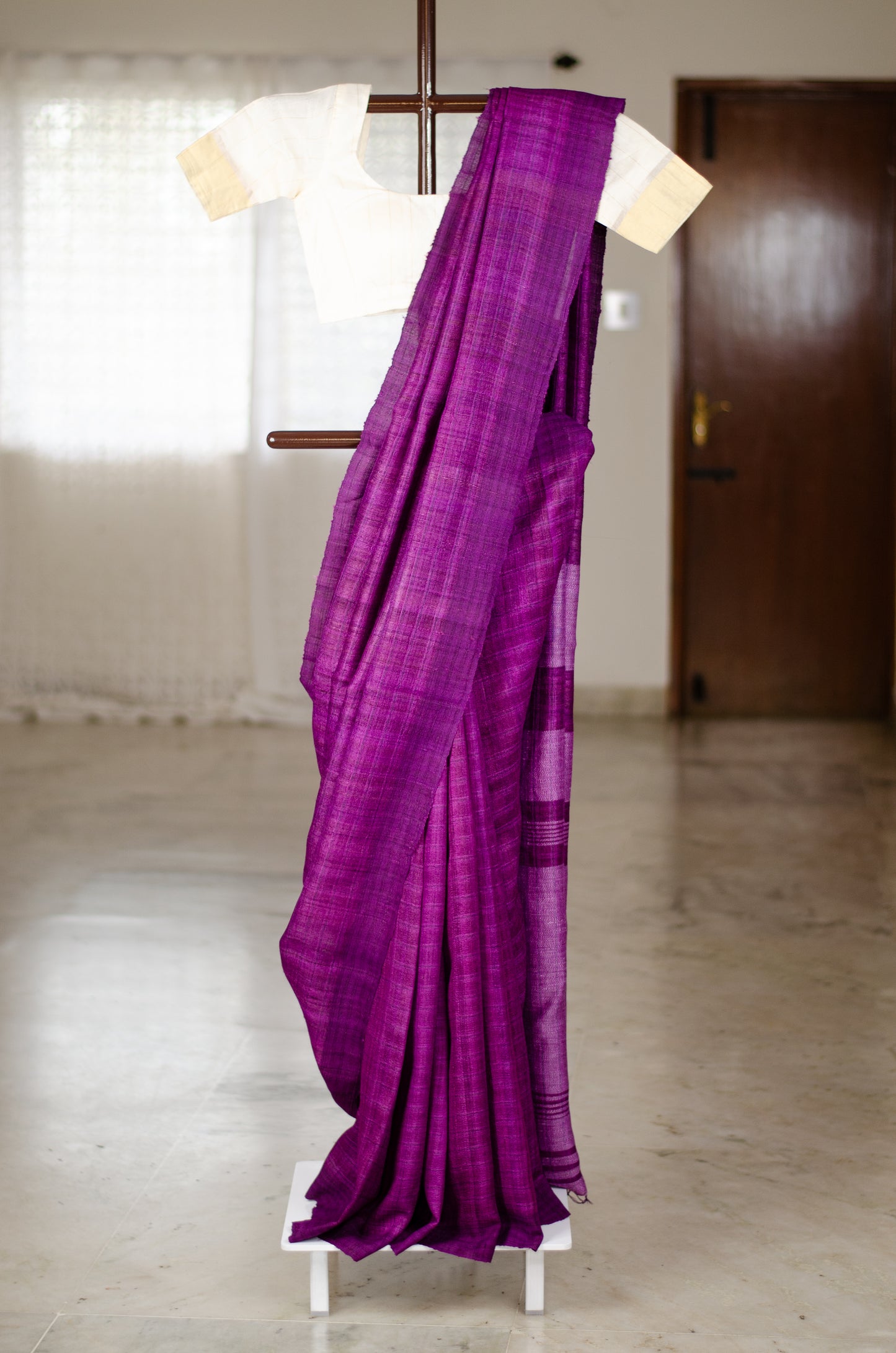 Handloom Desi Tussar Silk Saree