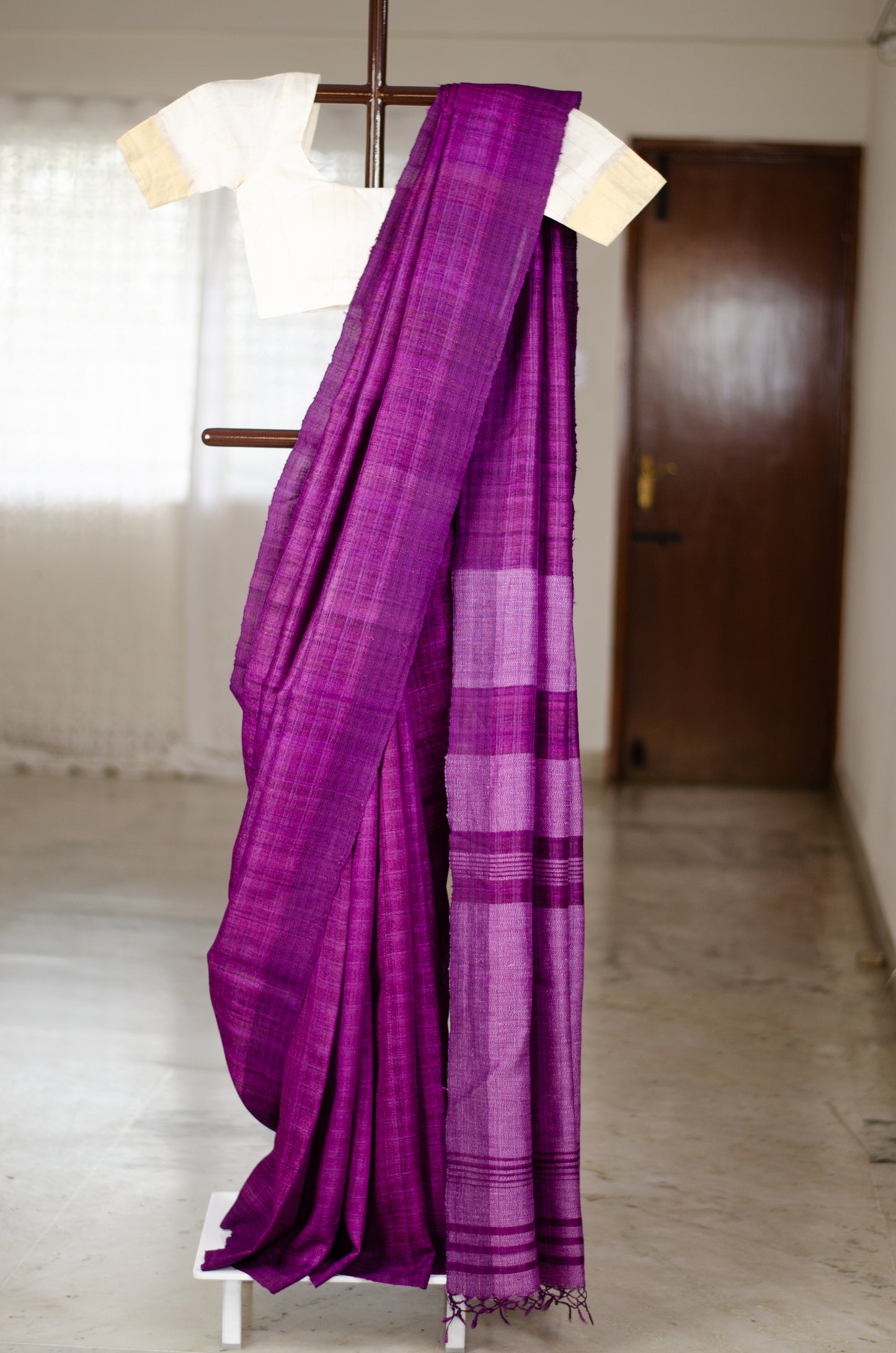 Handloom Desi Tussar Silk Saree