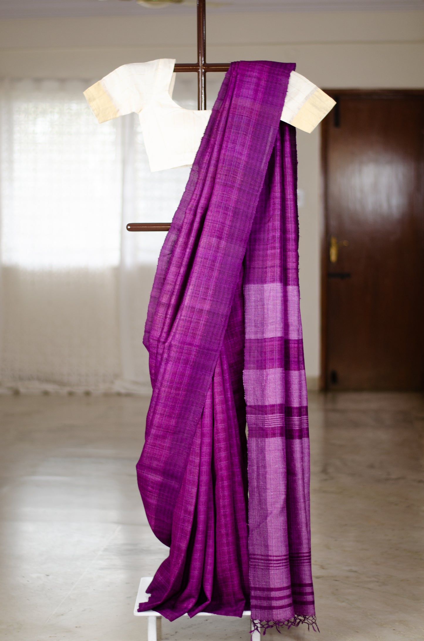 Handloom Desi Tussar Silk Saree