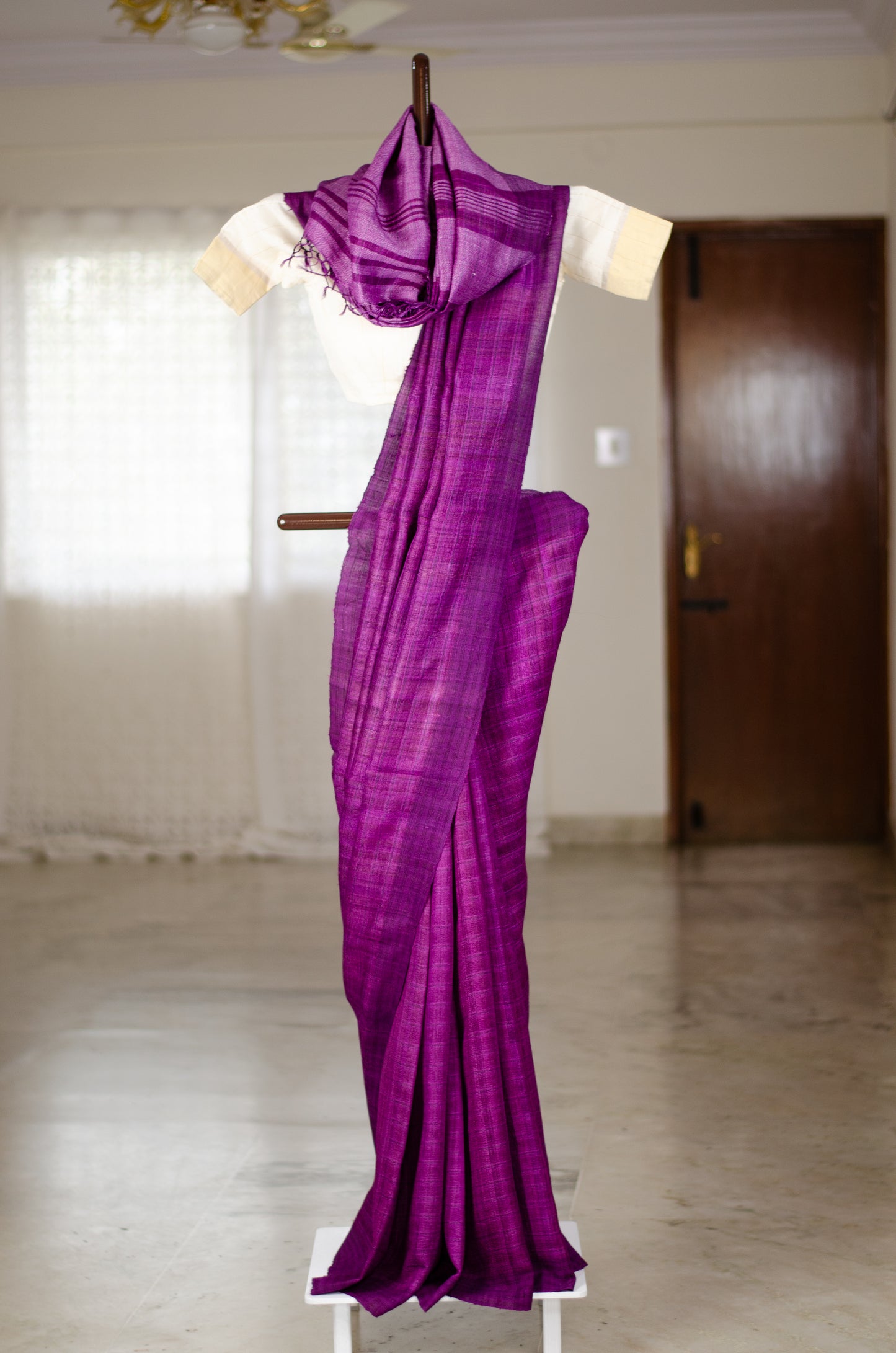 Handloom Desi Tussar Silk Saree
