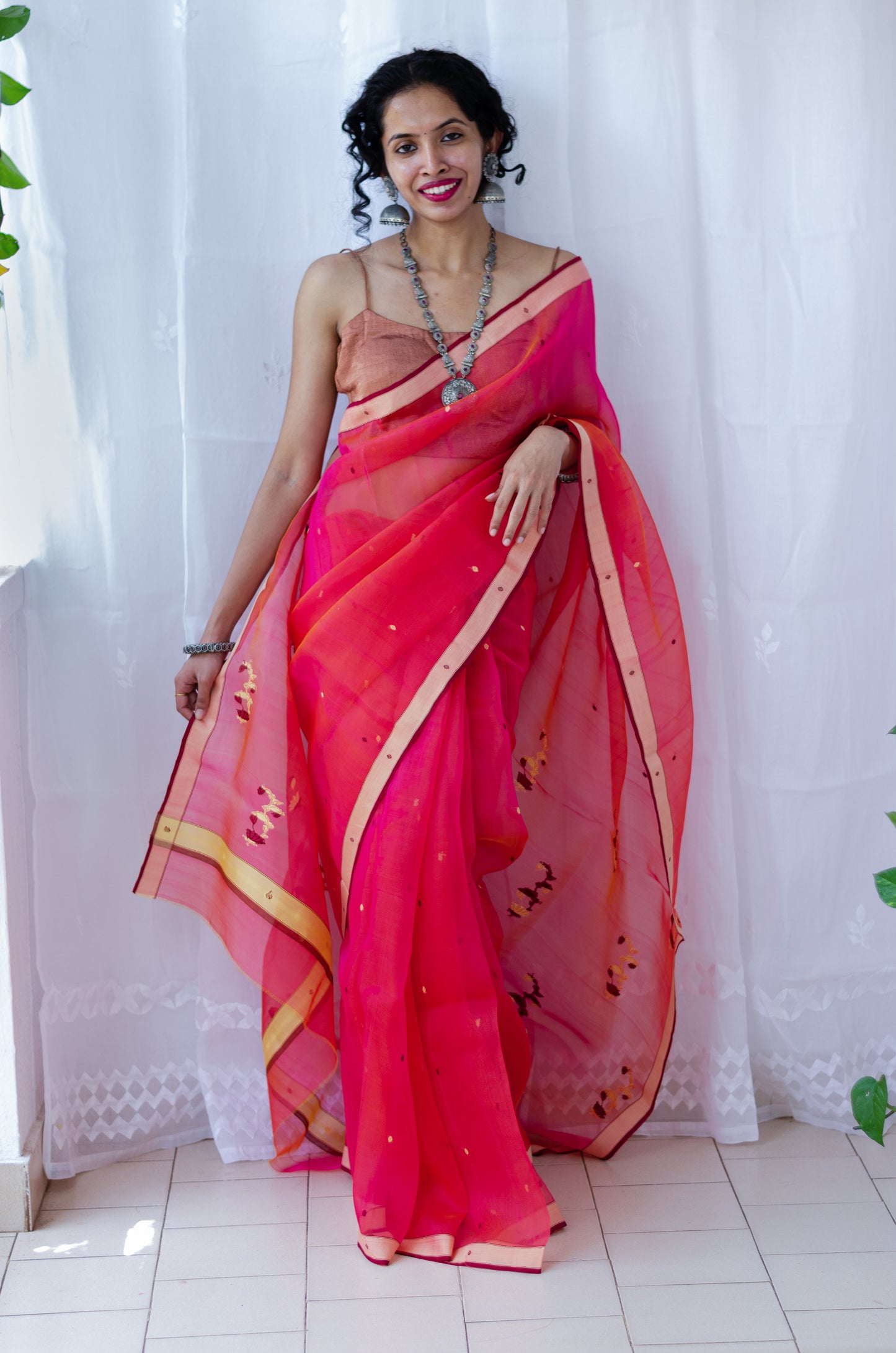 Handloom Chanderi Resham Silk Saree