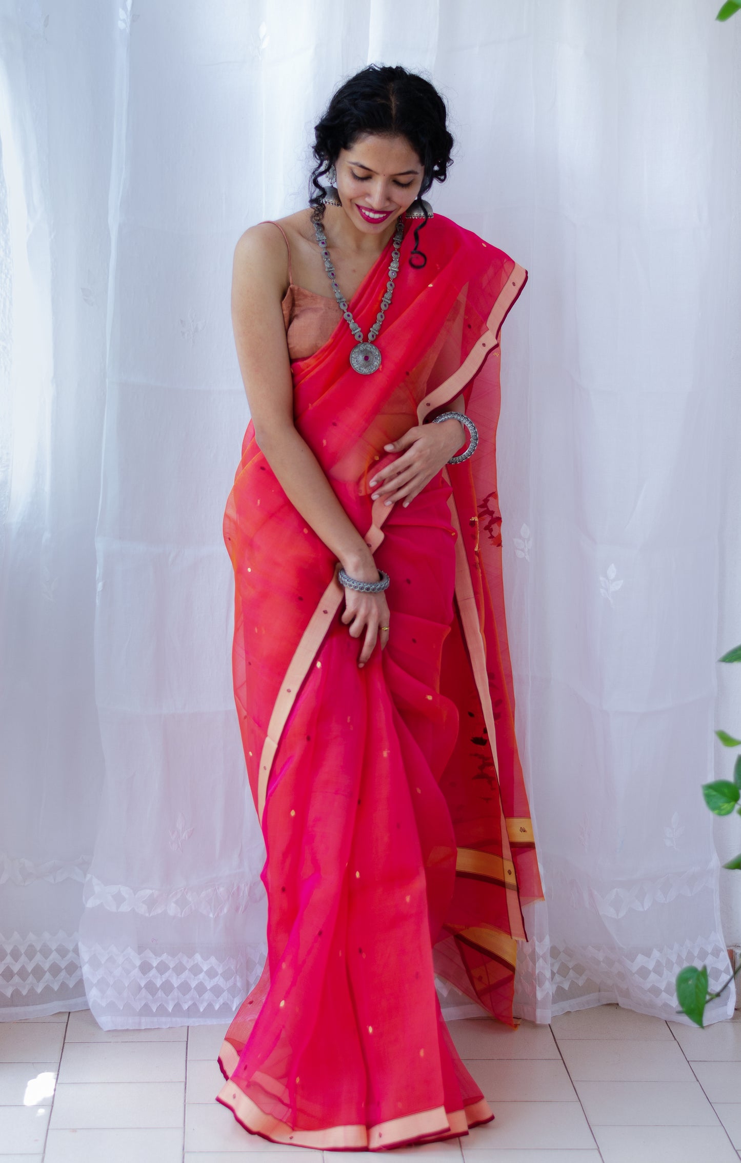 Handloom Chanderi Resham Silk Saree