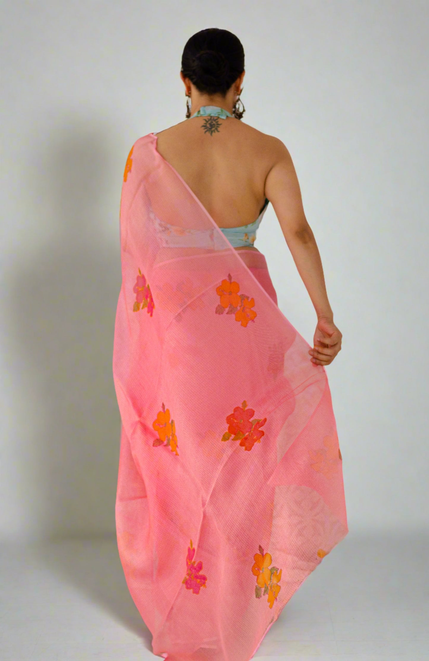 Hand Painted Kota Silk Saree.