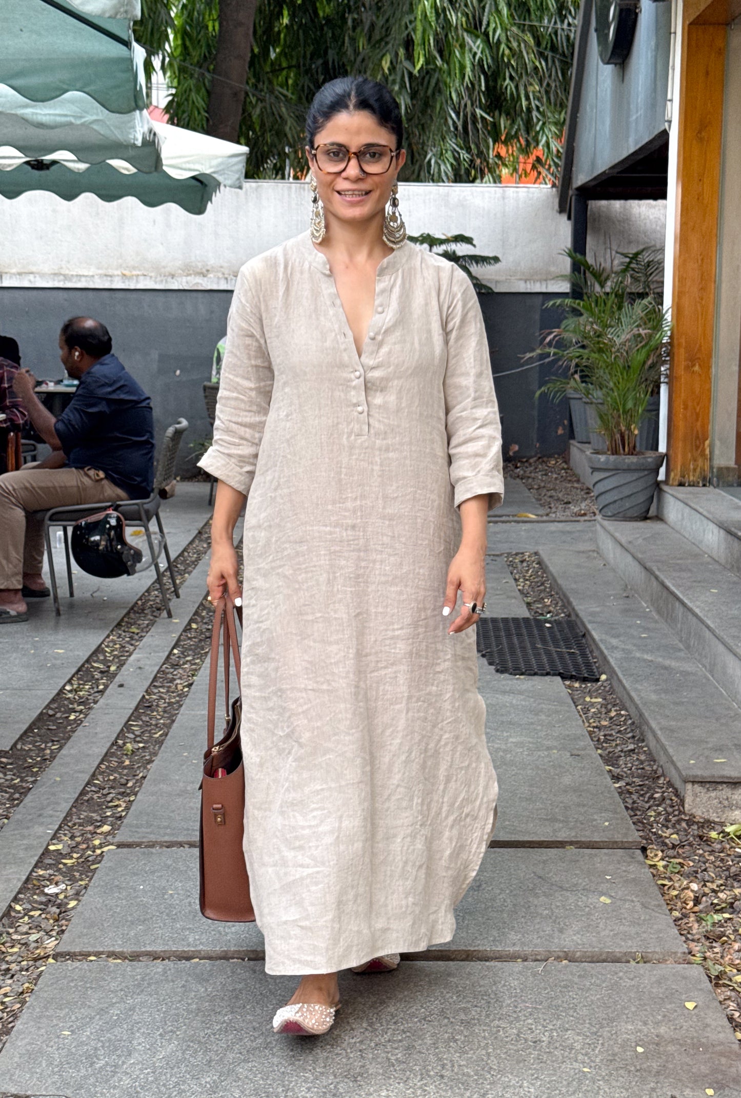 Handloom Linen By Linen Dress