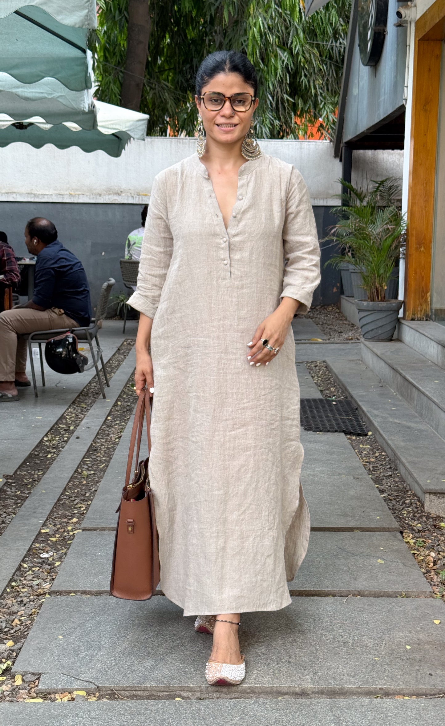 Handloom Linen By Linen Dress