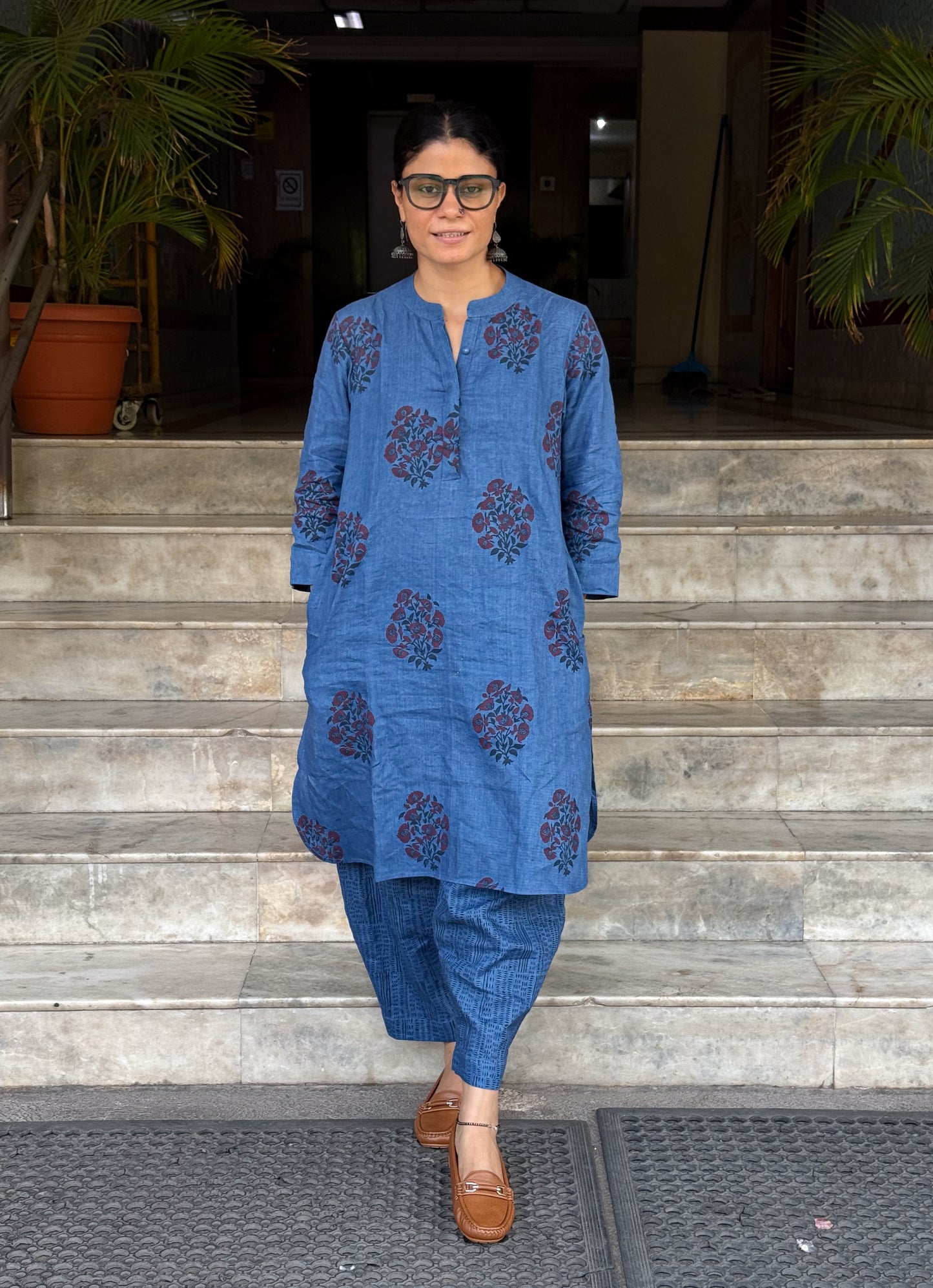 Handloom Linen By Linen Handblock Printed pant