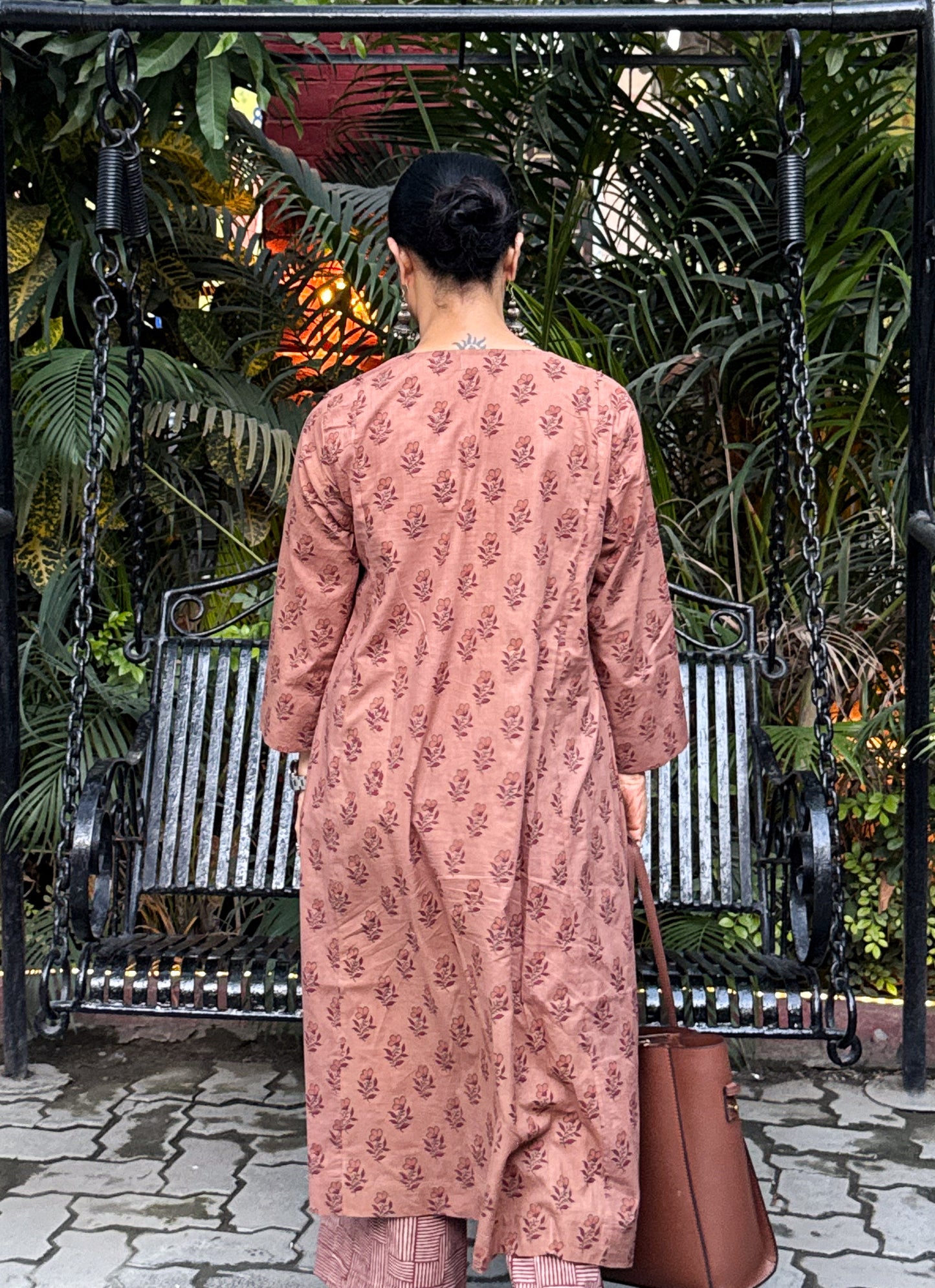 Handloom Cotton with Handblock Printed Kurta