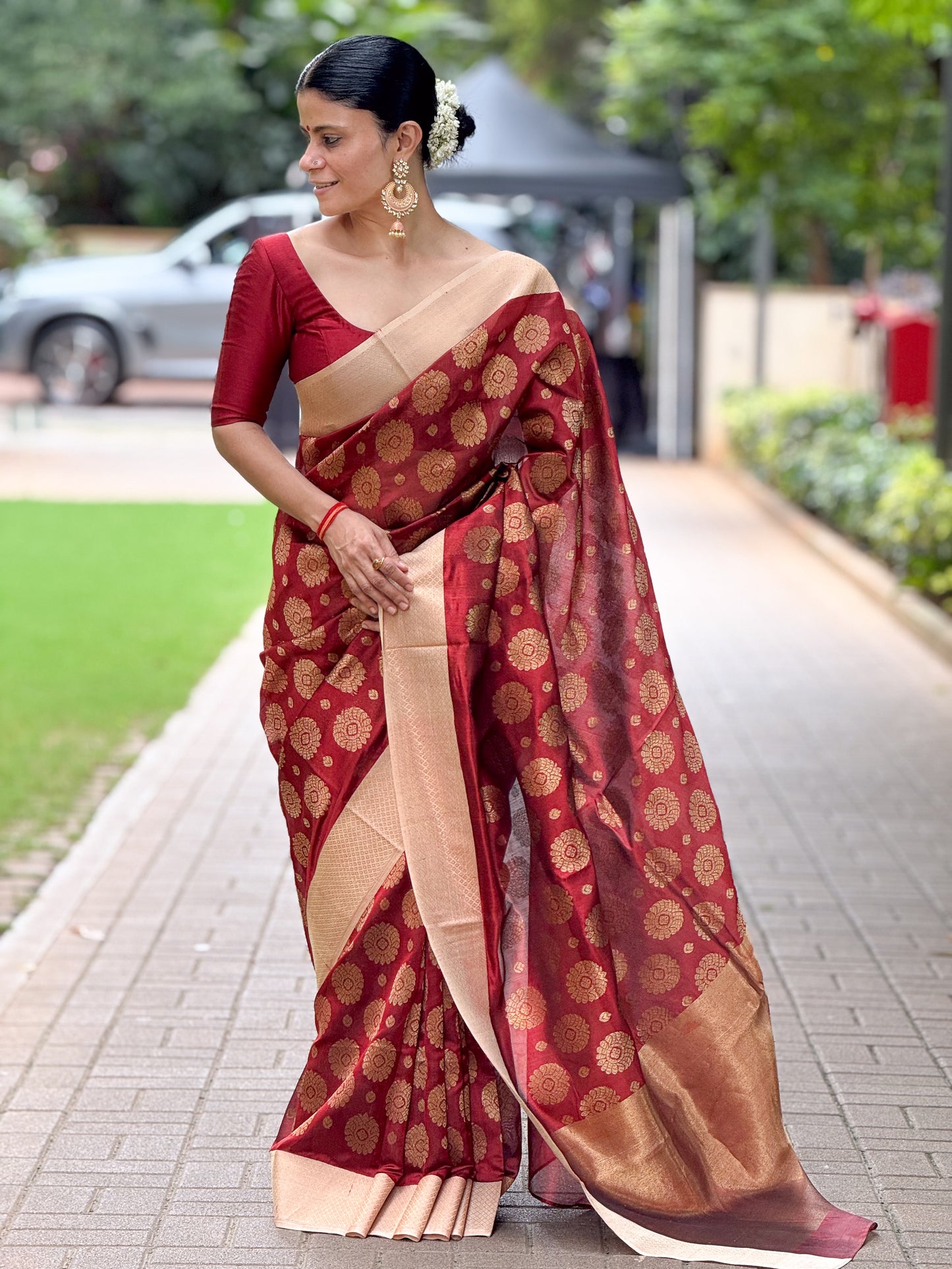 Handloom Chanderi Pattu Silk Saree