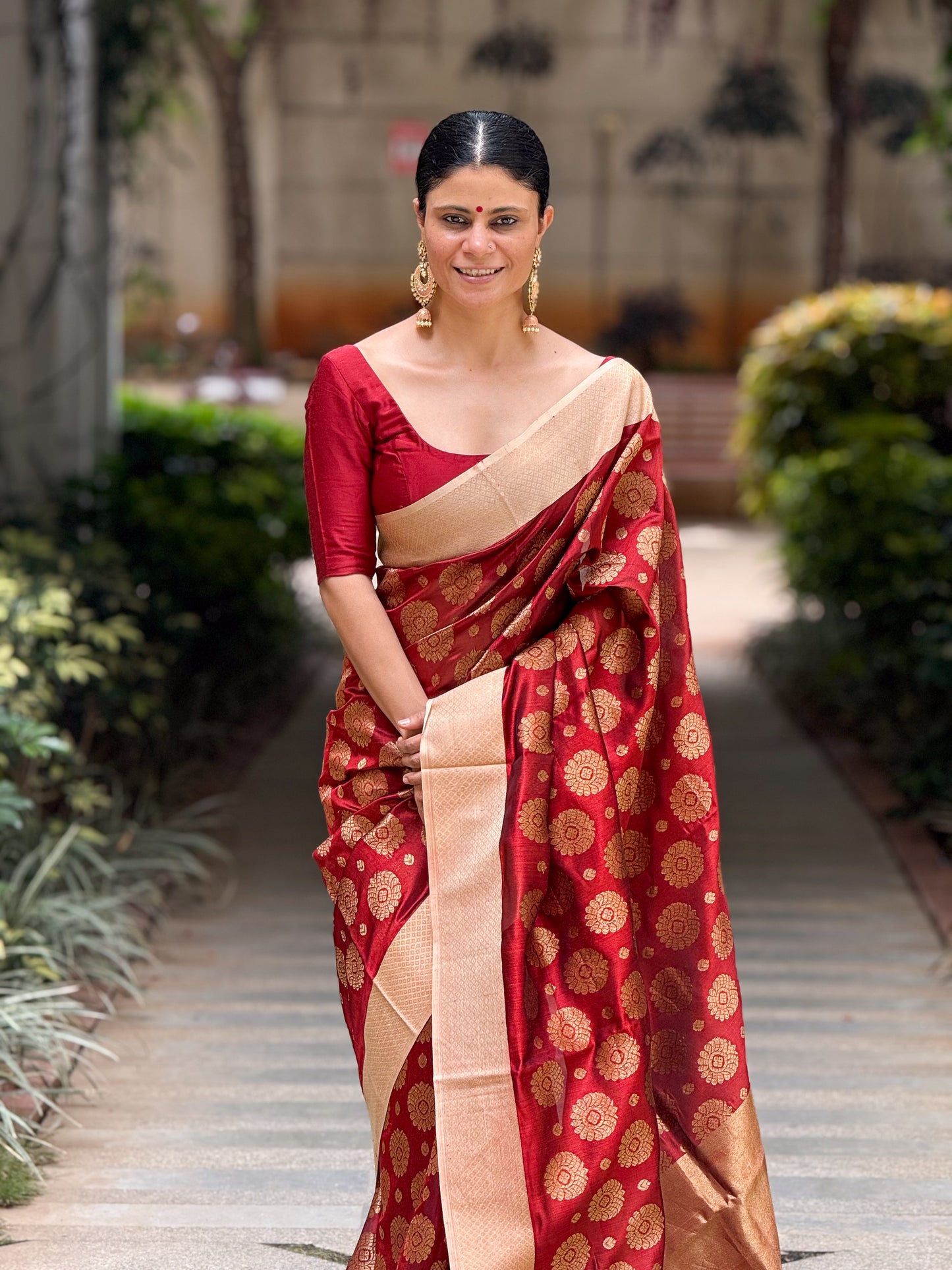 Handloom Chanderi Pattu Silk Saree