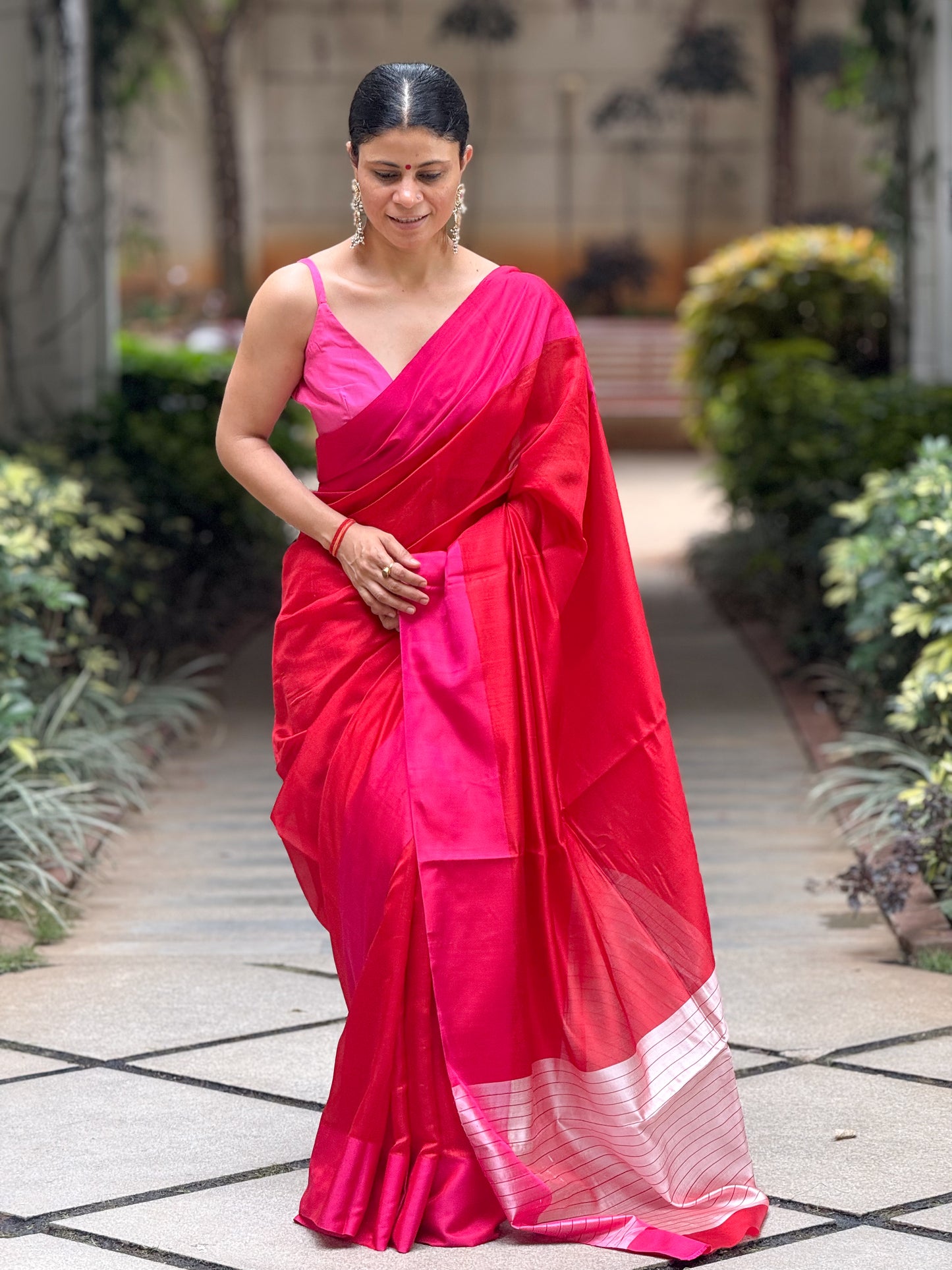 Handloom Chanderi Pattu Silk Saree