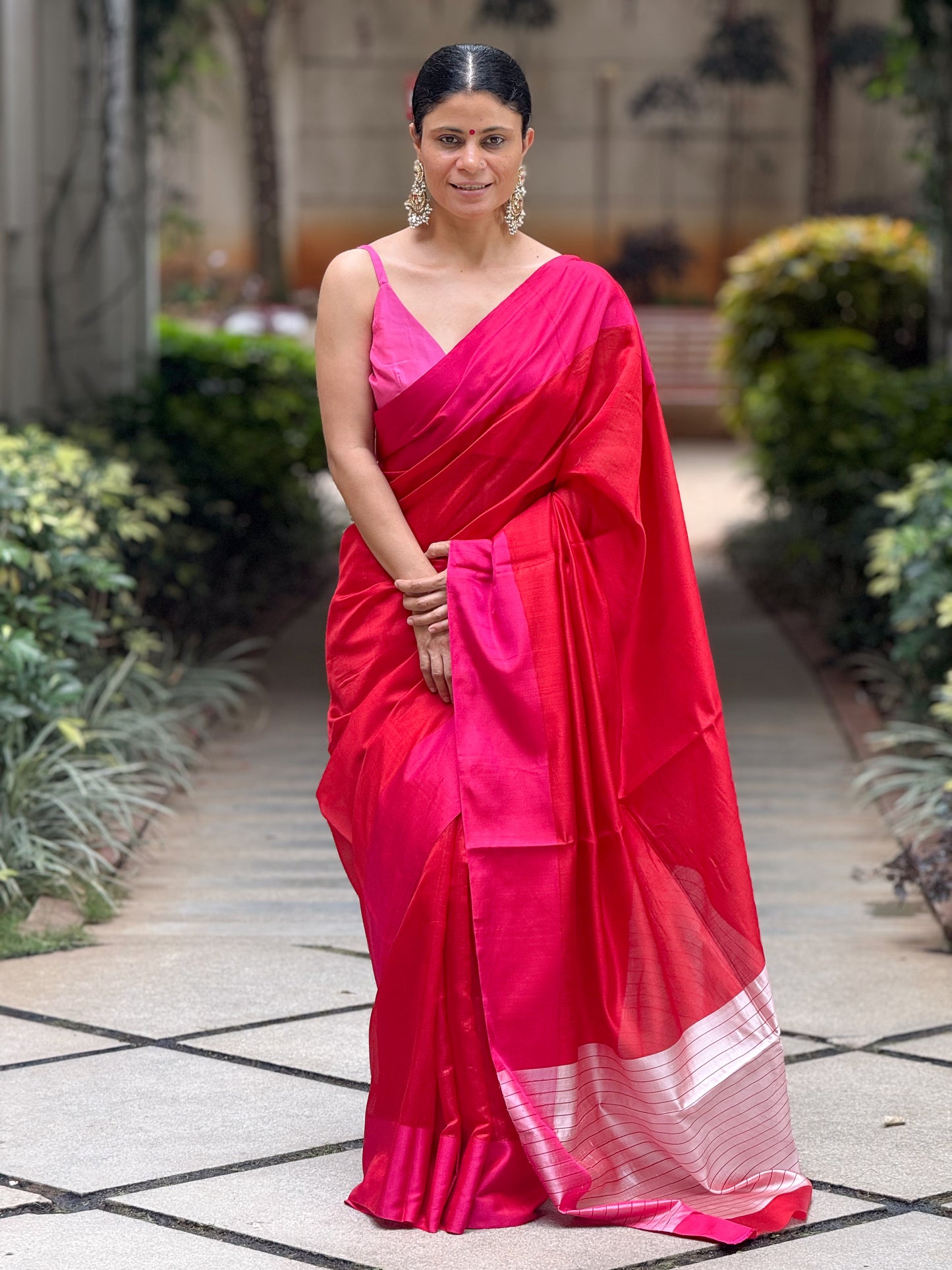 Handloom Chanderi Pattu Silk Saree