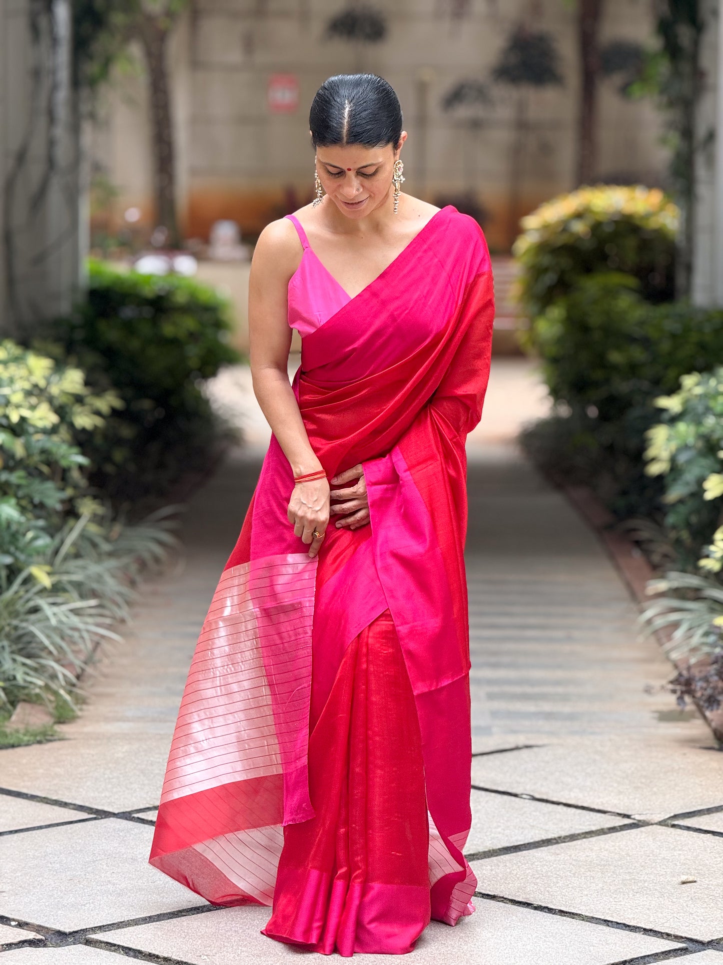 Handloom Chanderi Pattu Silk Saree
