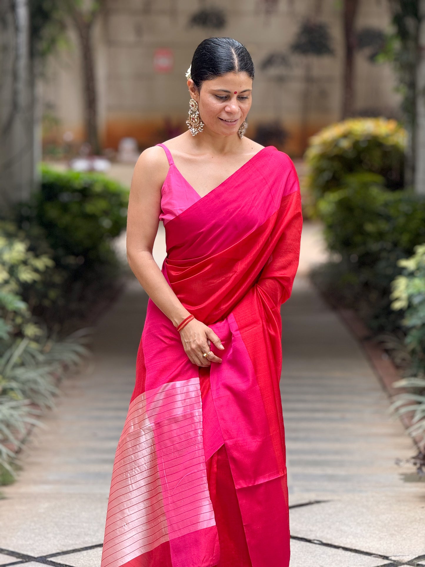 Handloom Chanderi Pattu Silk Saree