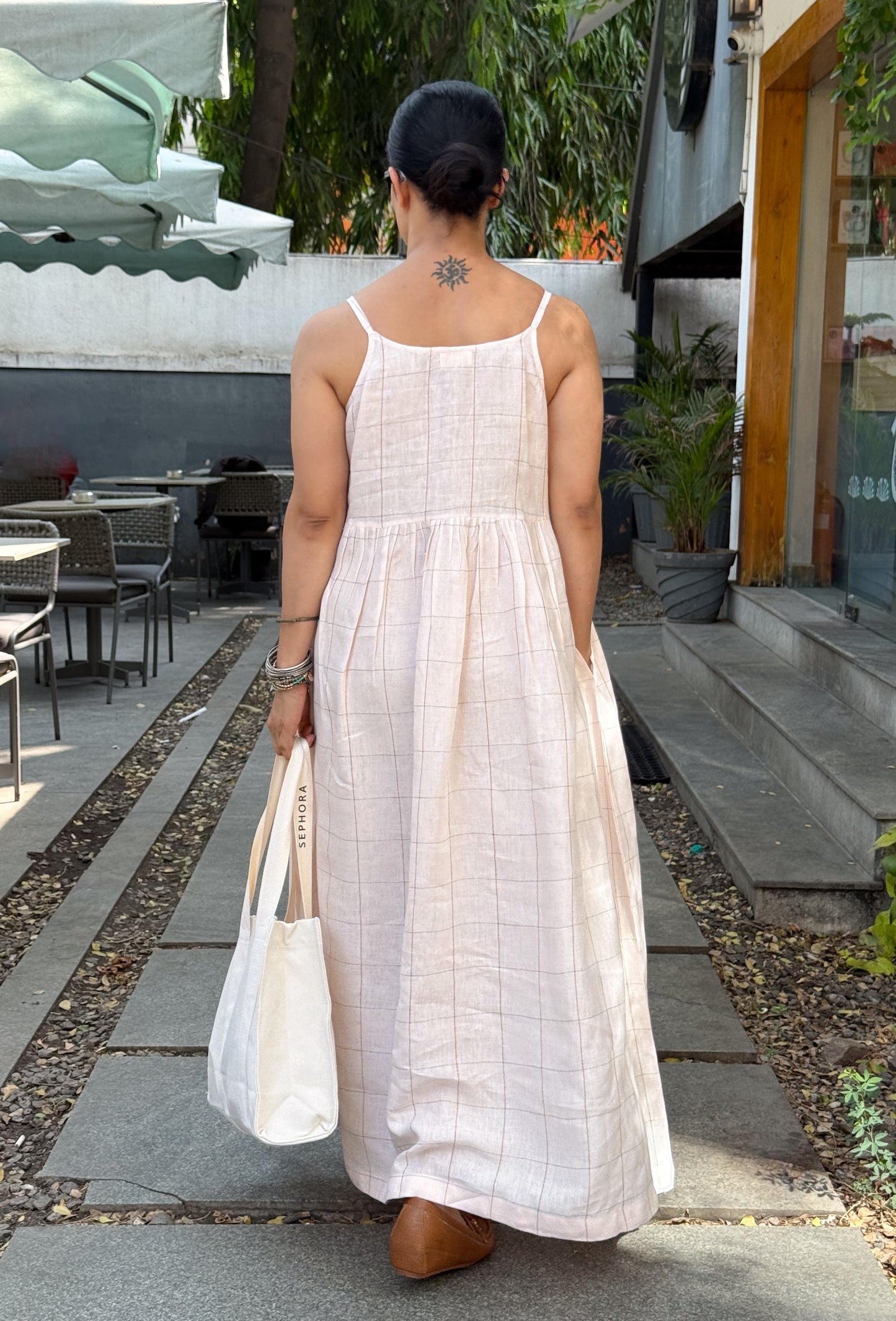 Handloom Linen By Linen Handblock Printed Dress