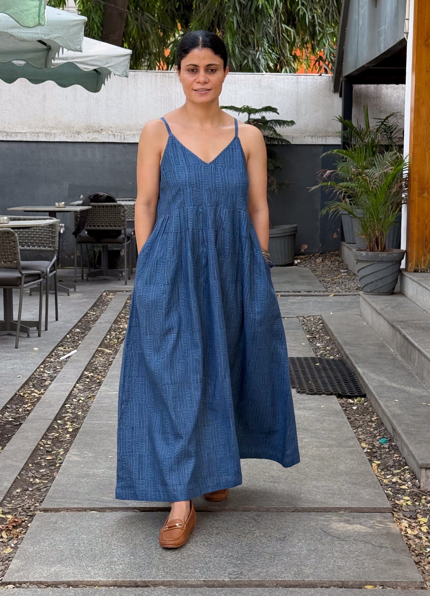 Handloom Linen By Linen Handblock Printed Dress