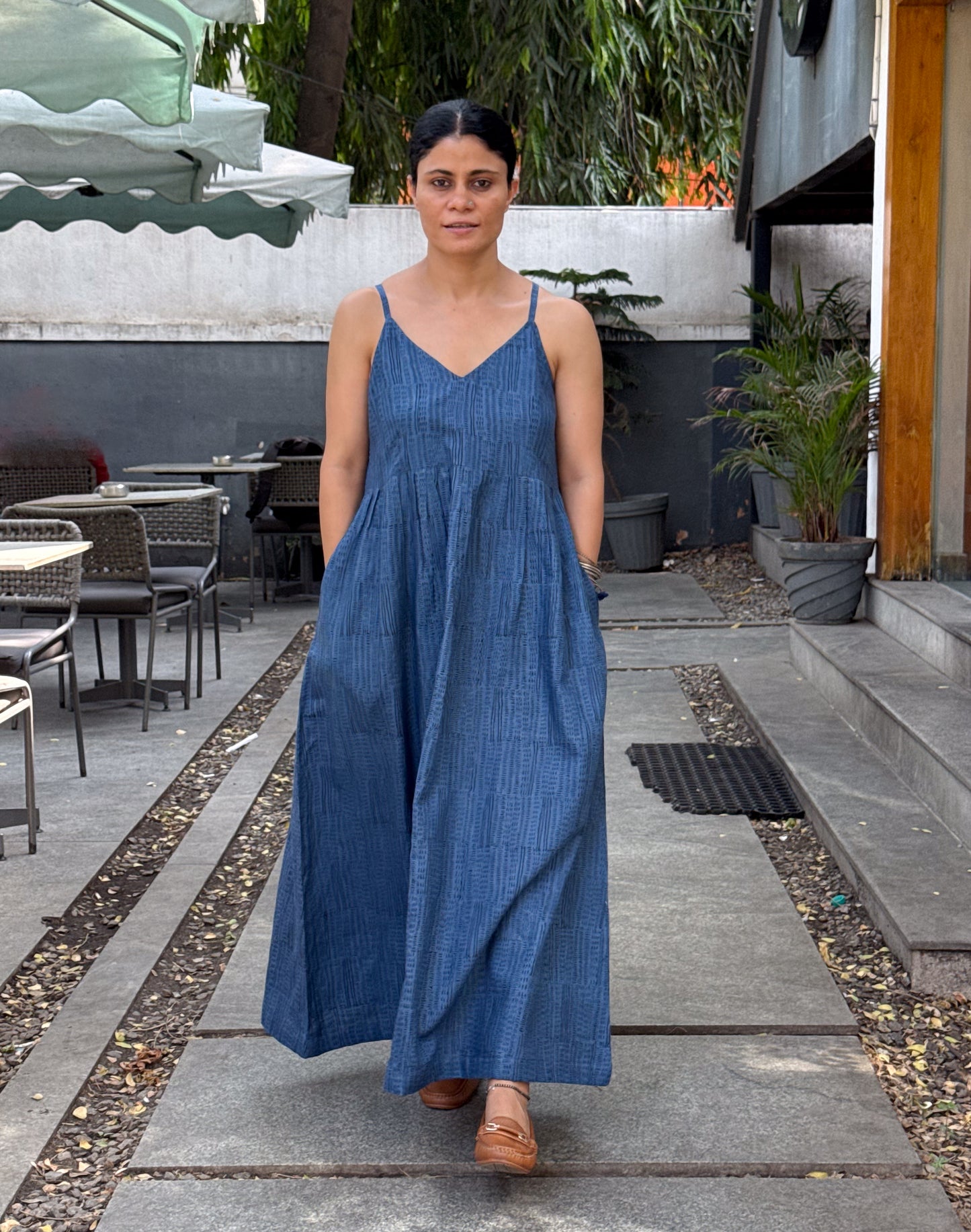 Handloom Linen By Linen Handblock Printed Dress