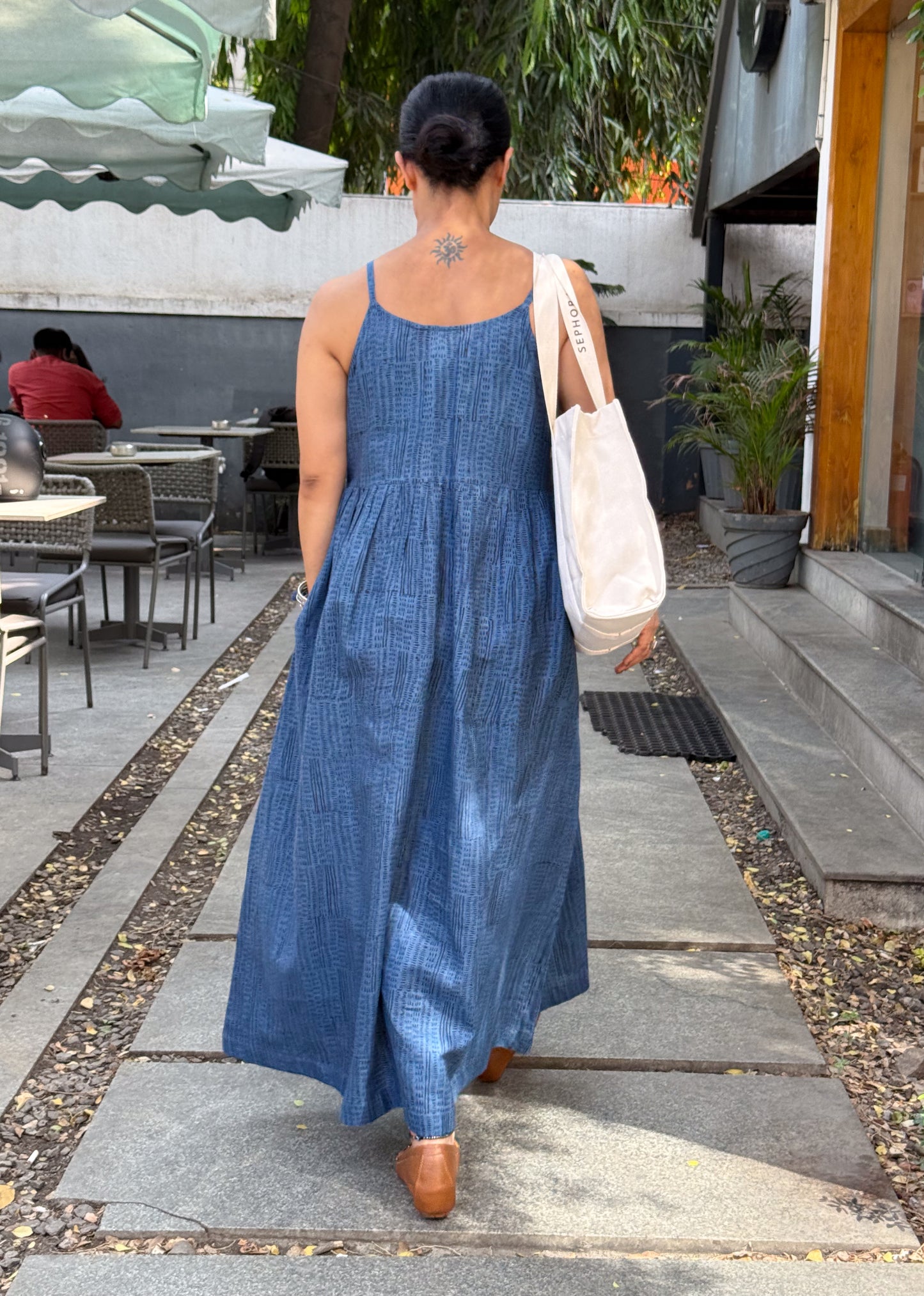 Handloom Linen By Linen Handblock Printed Dress
