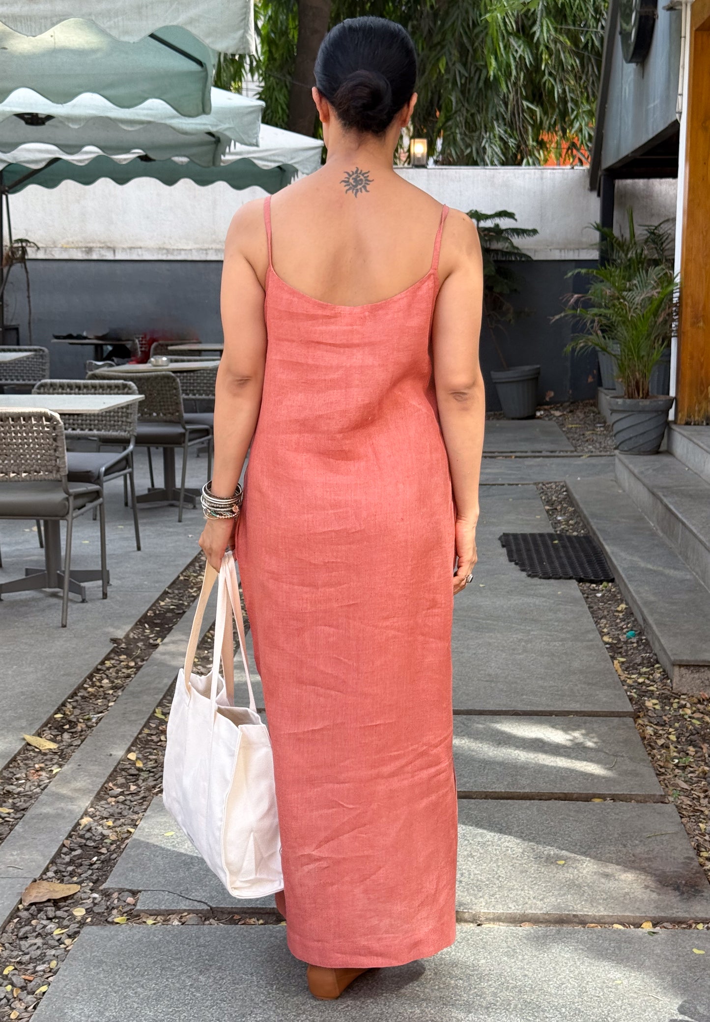 Handloom Linen By Linen Dress