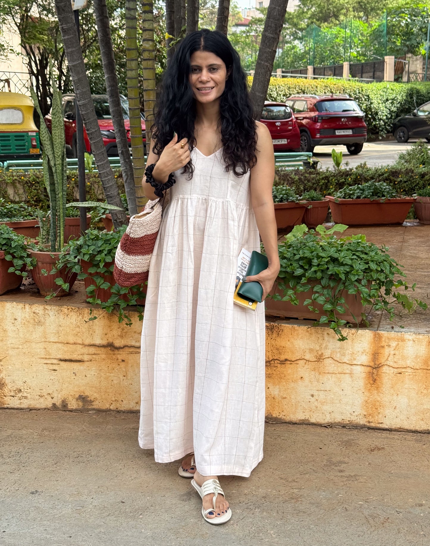 Handloom Linen By Linen Handblock Printed Dress