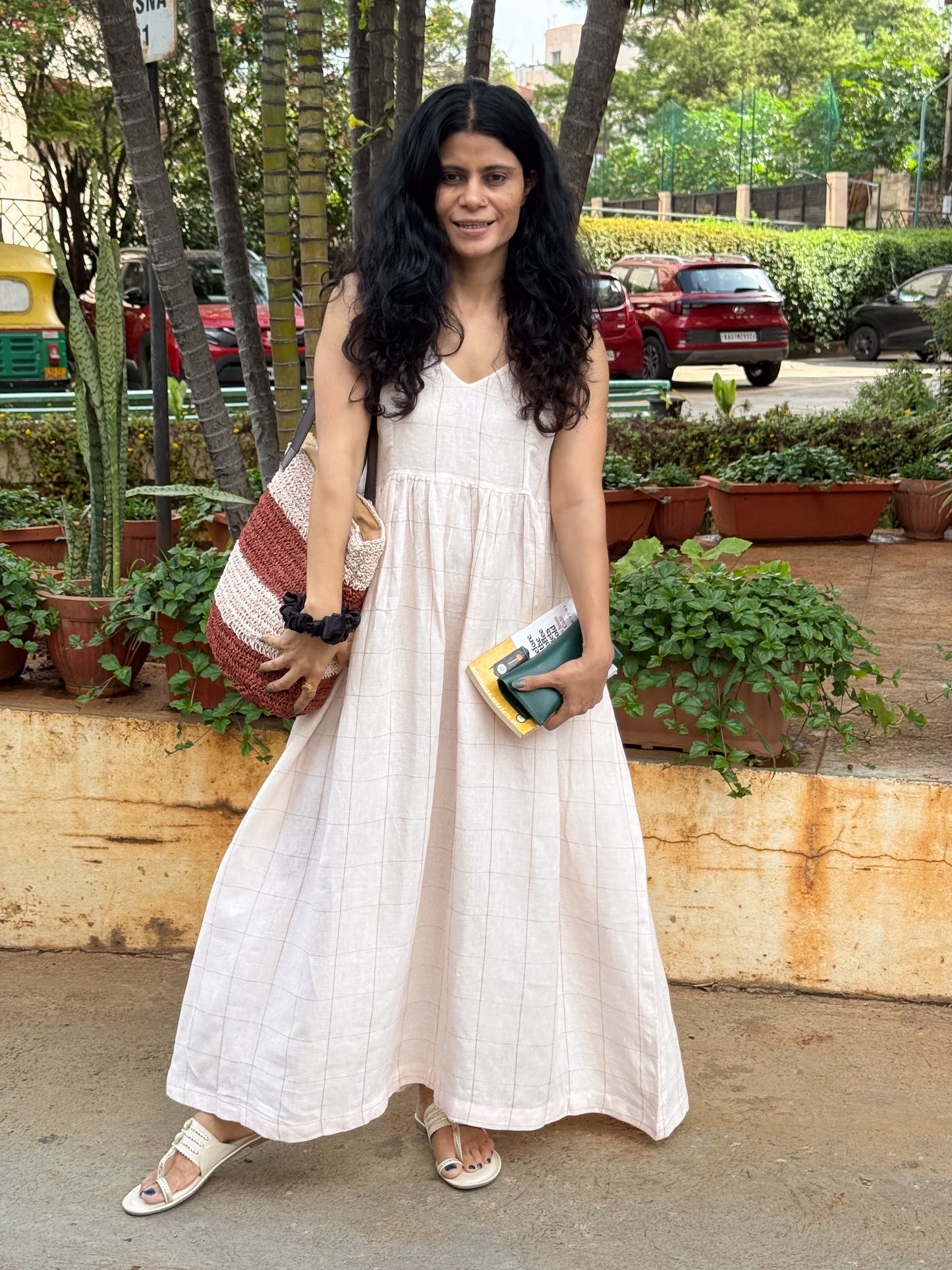 Handloom Linen By Linen Handblock Printed Dress