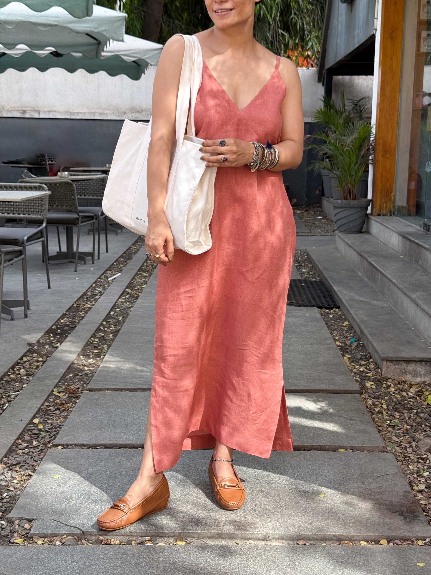 Handloom Linen By Linen Dress