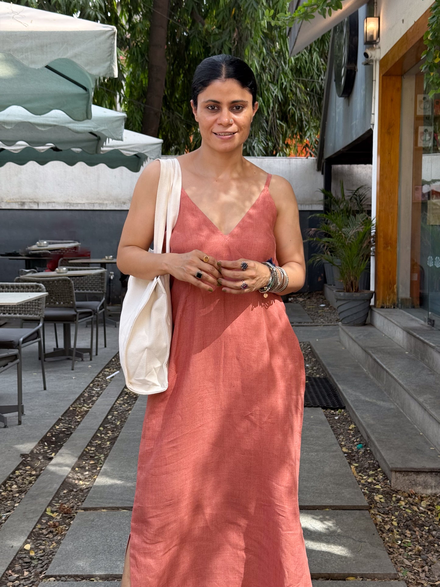 Handloom Linen By Linen Dress