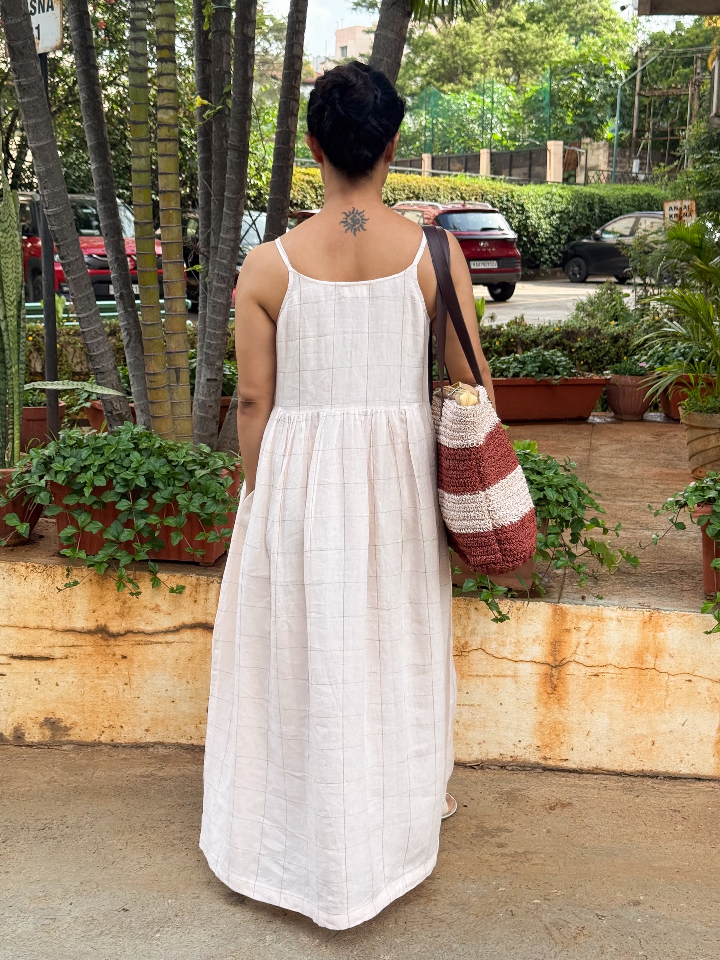 Handloom Linen By Linen Handblock Printed Dress