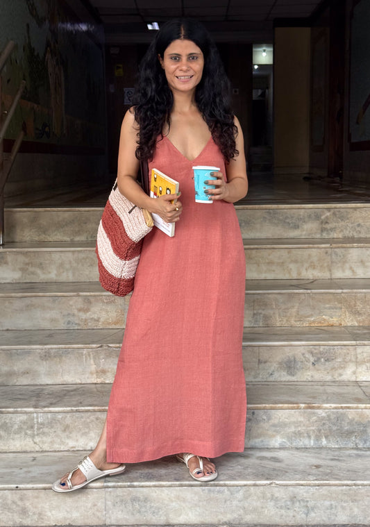 Handloom Linen By Linen Dress
