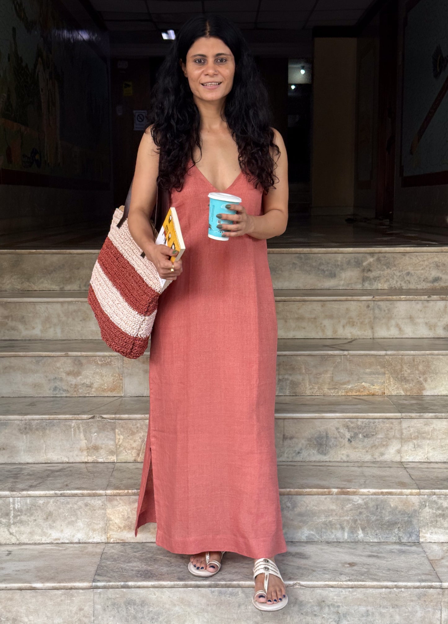 Handloom Linen By Linen Dress